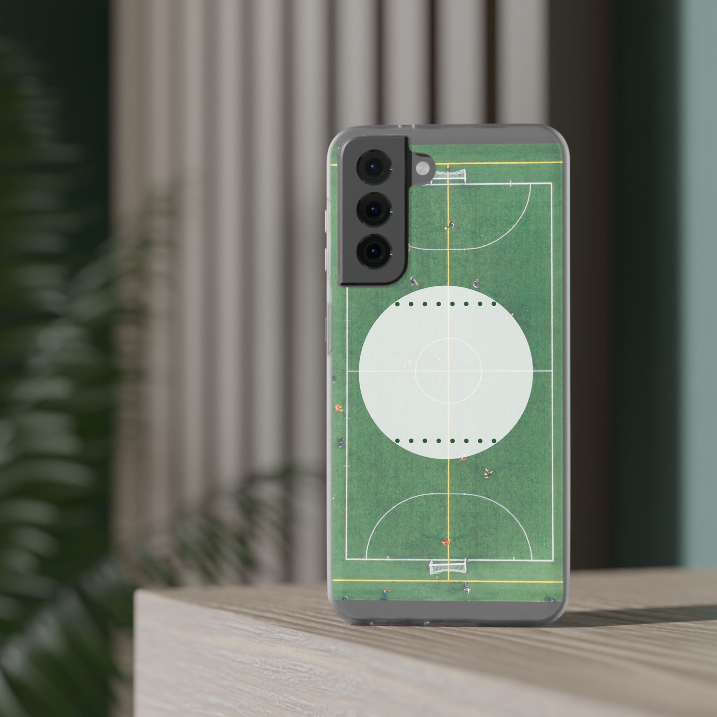 Soccer Field Phone Cases, Sporty Flexi Cases for Sports Lovers, Gift for Athletes, Unique Phone Cover, Perfect for Game Day