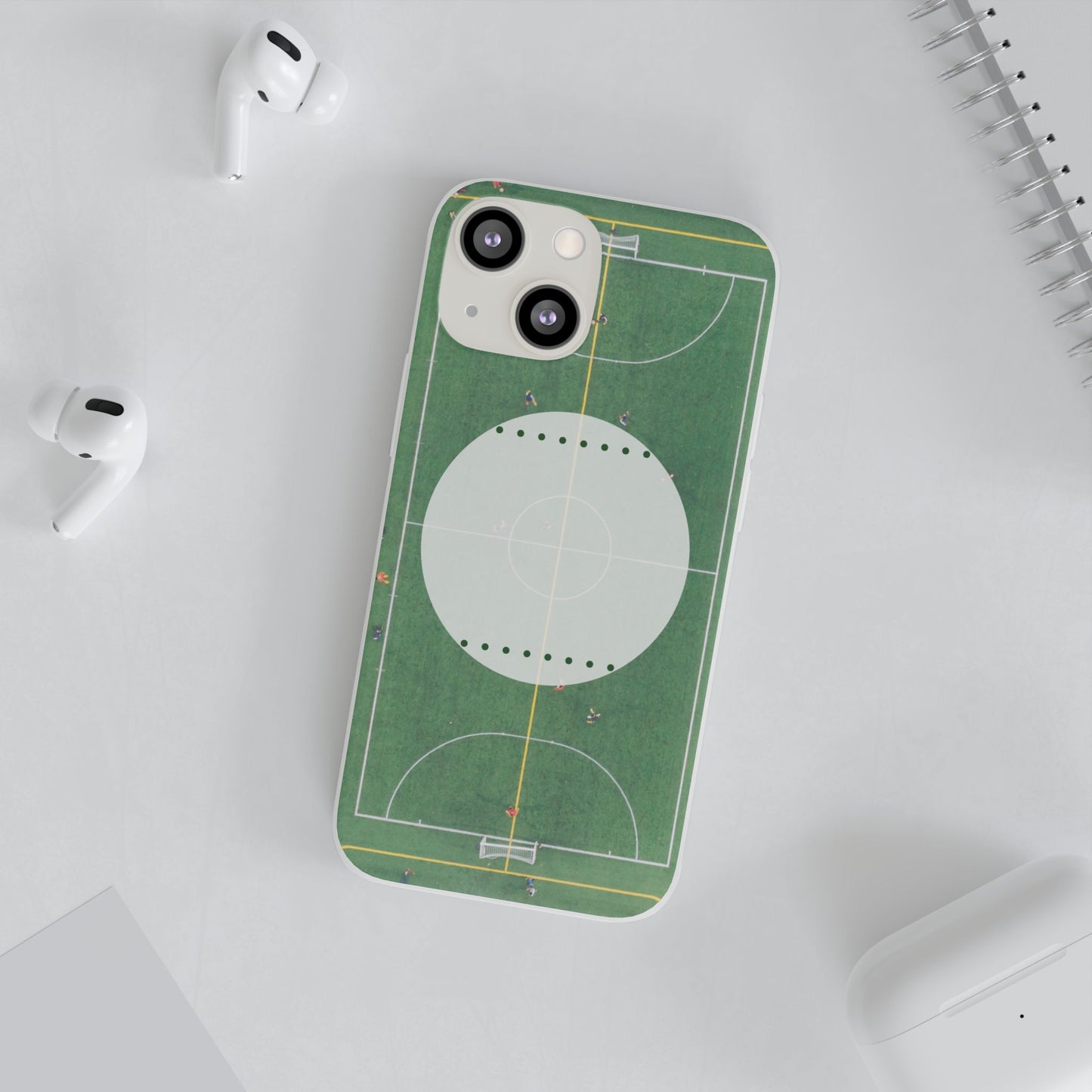 Soccer Field Phone Cases, Sporty Flexi Cases for Sports Lovers, Gift for Athletes, Unique Phone Cover, Perfect for Game Day