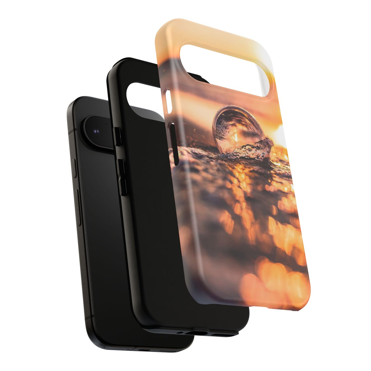 Sunset Bubble Phone Case, Tough Cases, Beach Lover Gift, Summer Vibes, Cell Phone Accessories, Unique Design, Nature Photography