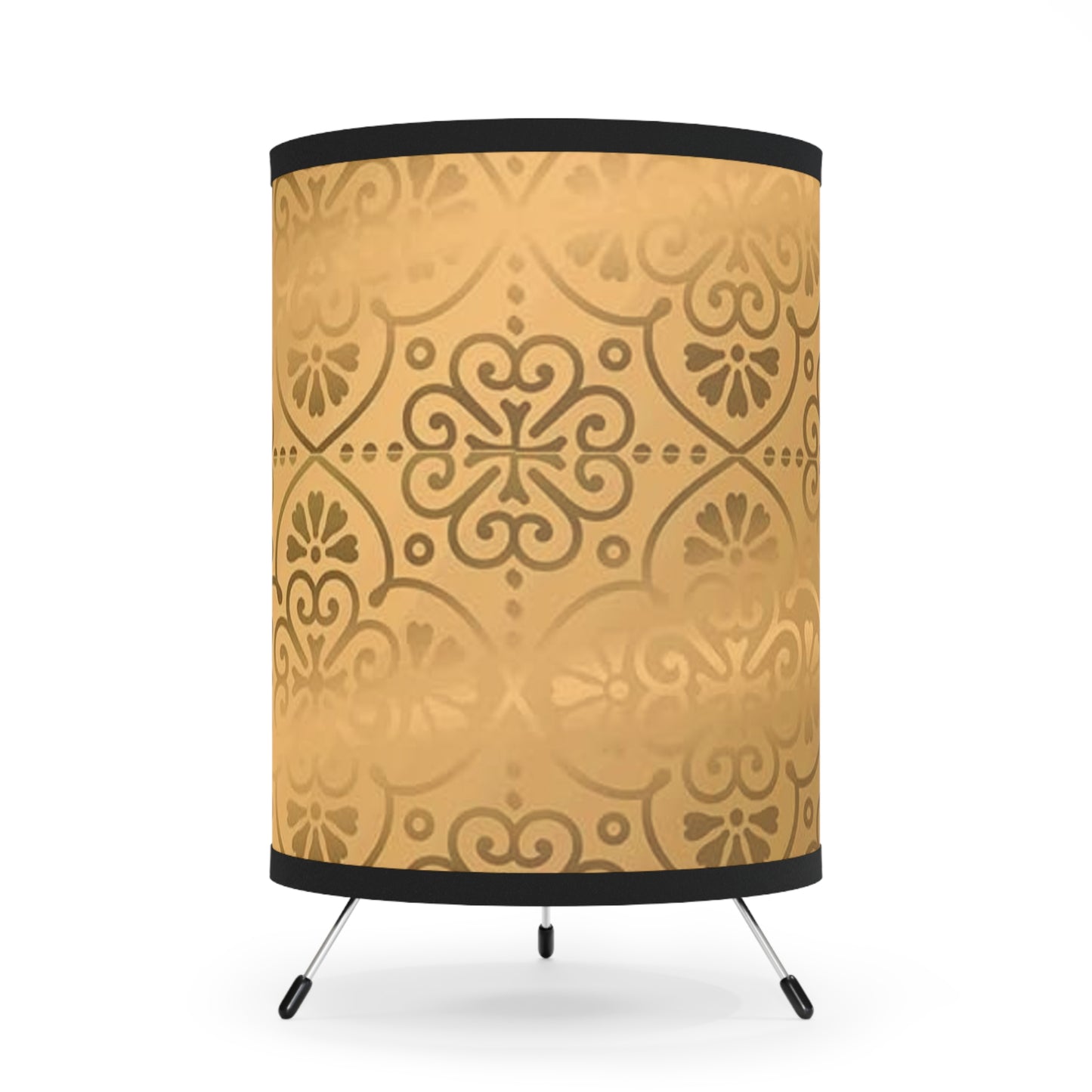 Elegant Tripod Lamp with High-Res Printed Shade, Perfect for Home Decor, Boho Style Lighting, Modern Table Lamp, Unique Gift Idea