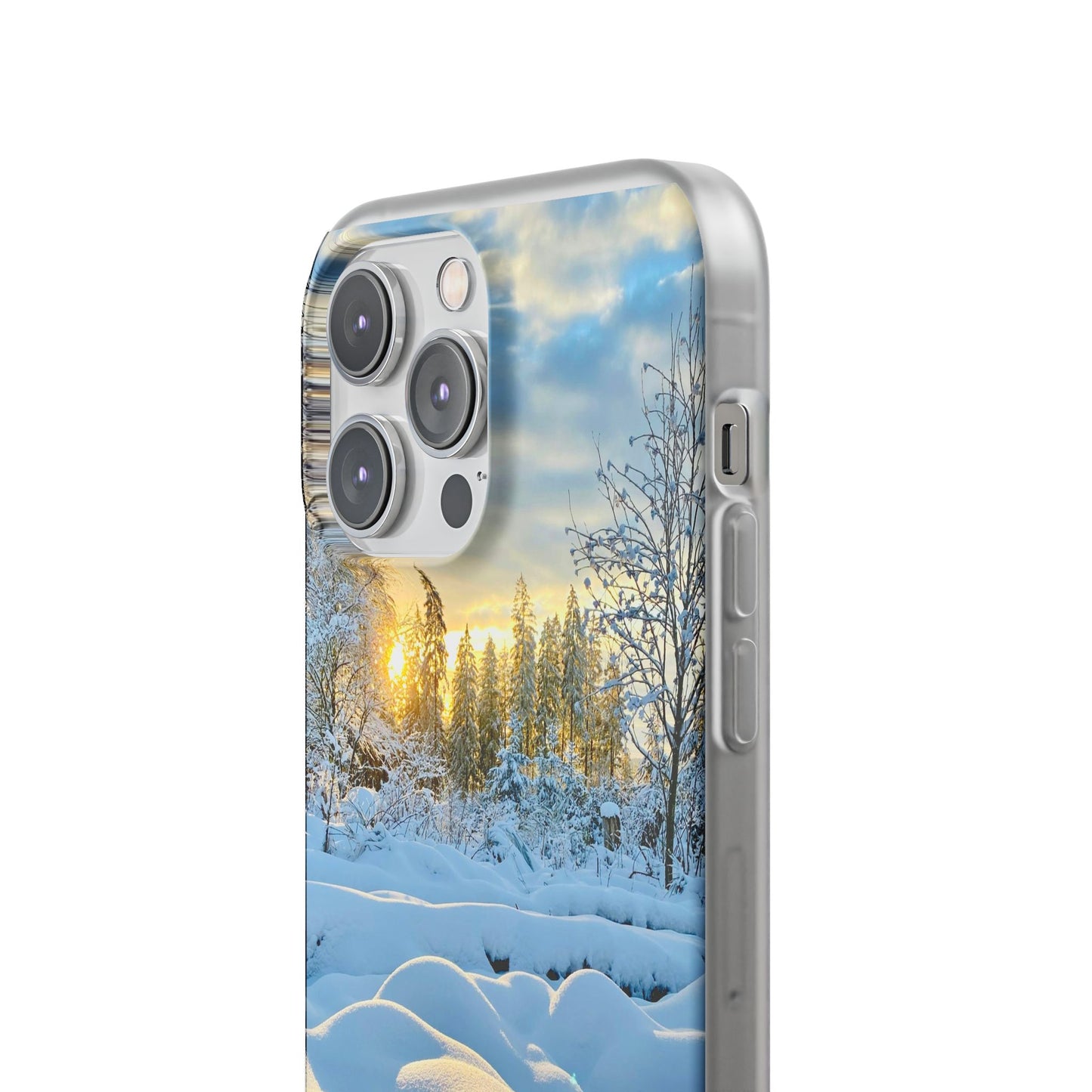 Winter Landscape Flexi Cases, Nature Phone Cover, Scenic Case, Holiday Gift, Seasonal Accessory, Outdoor Lover's Item