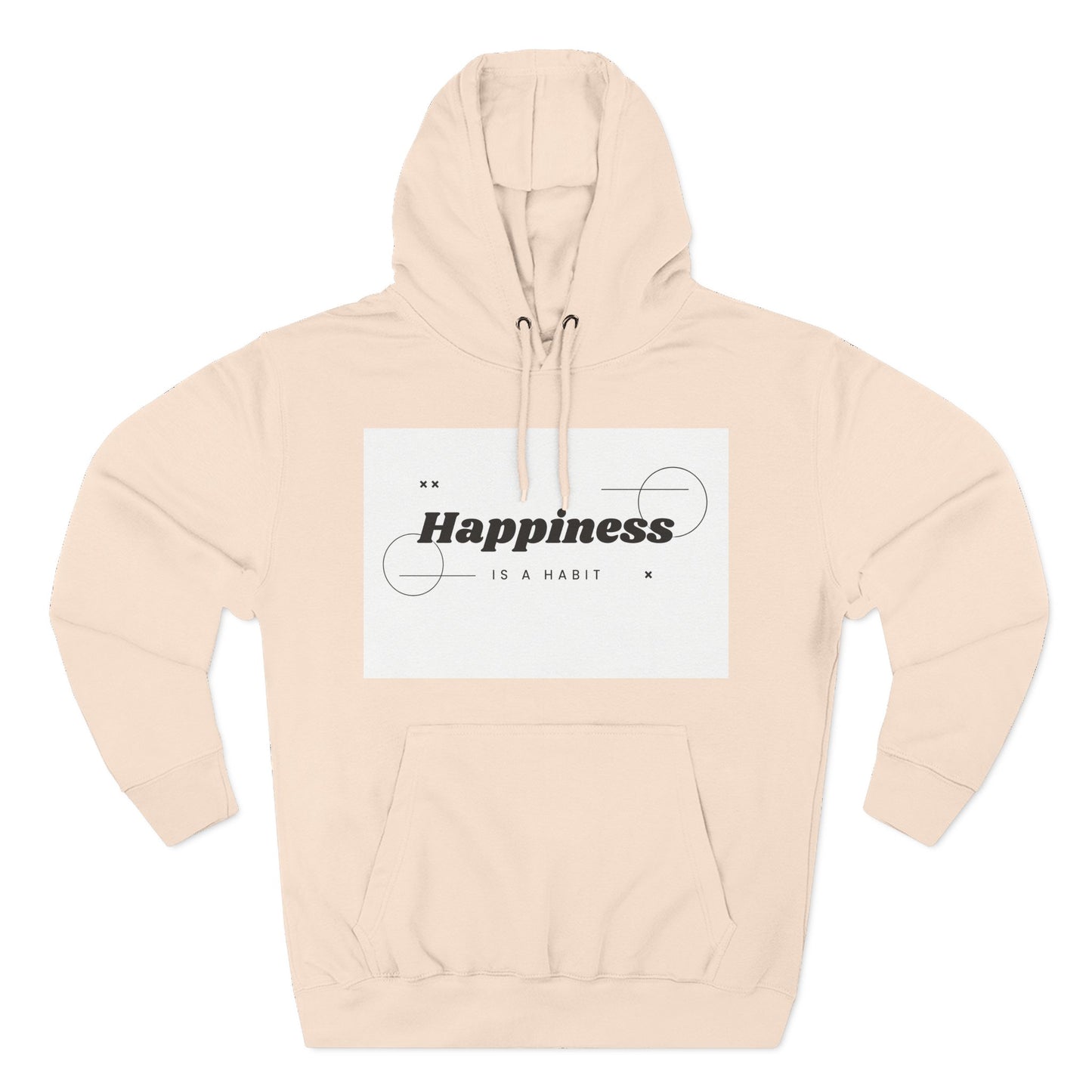Happiness Is A Habit Hoodie, Cozy Sweatshirt, Motivational Apparel, Ideal Gift for Her, Everyday Comfort Wear