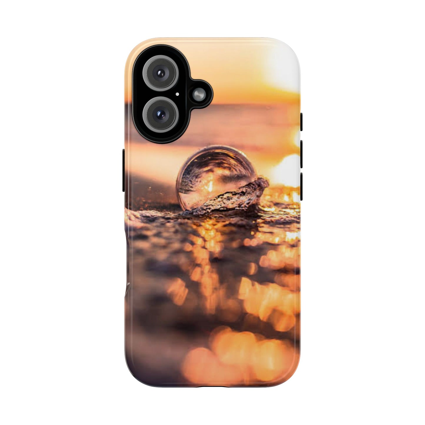 Sunset Bubble Phone Case, Tough Cases, Beach Lover Gift, Summer Vibes, Cell Phone Accessories, Unique Design, Nature Photography