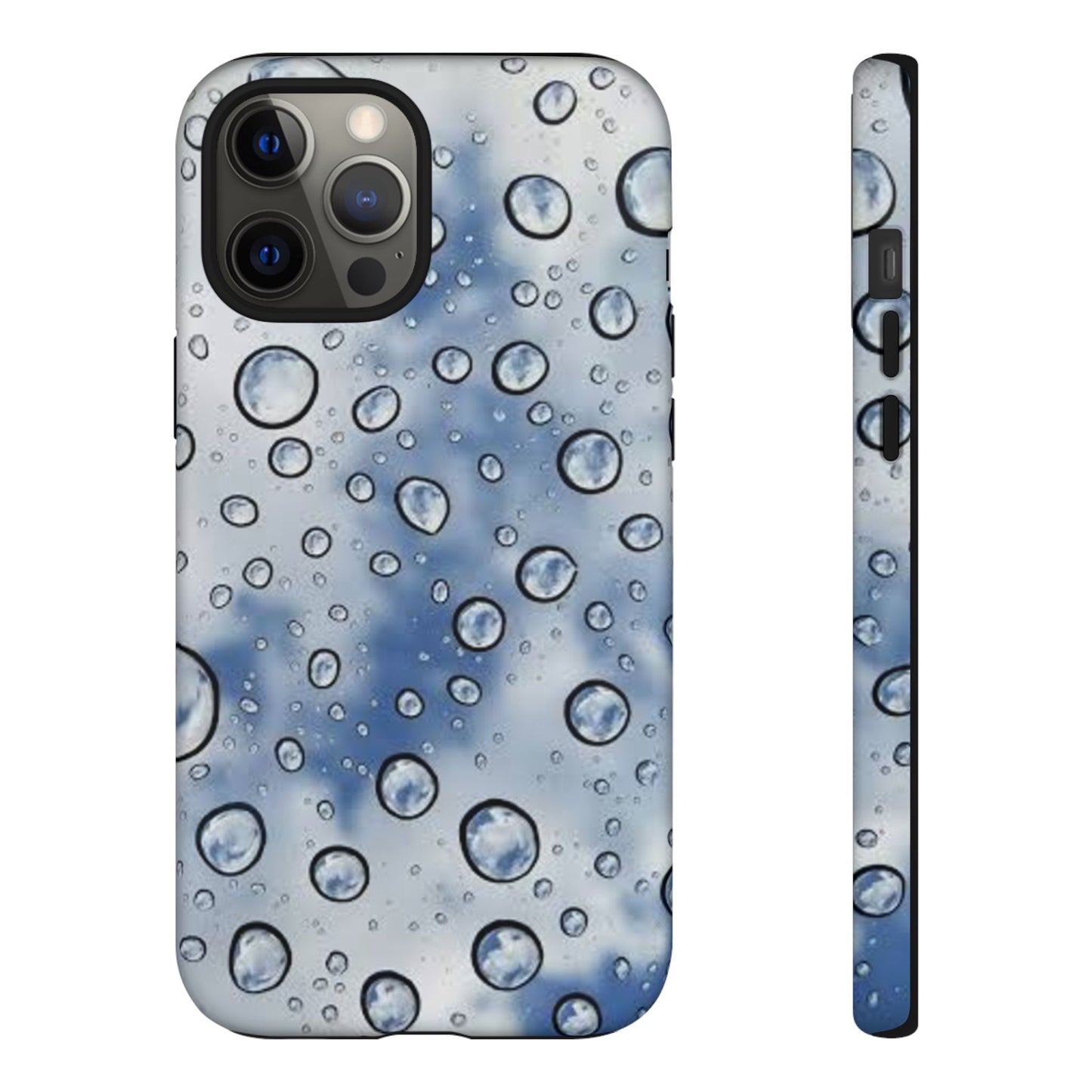 Blue Water Droplet Phone Case, Tough Cases for Protection, Stylish Cellphone Cover, Unique Gifts for Her, Durable and Trendy