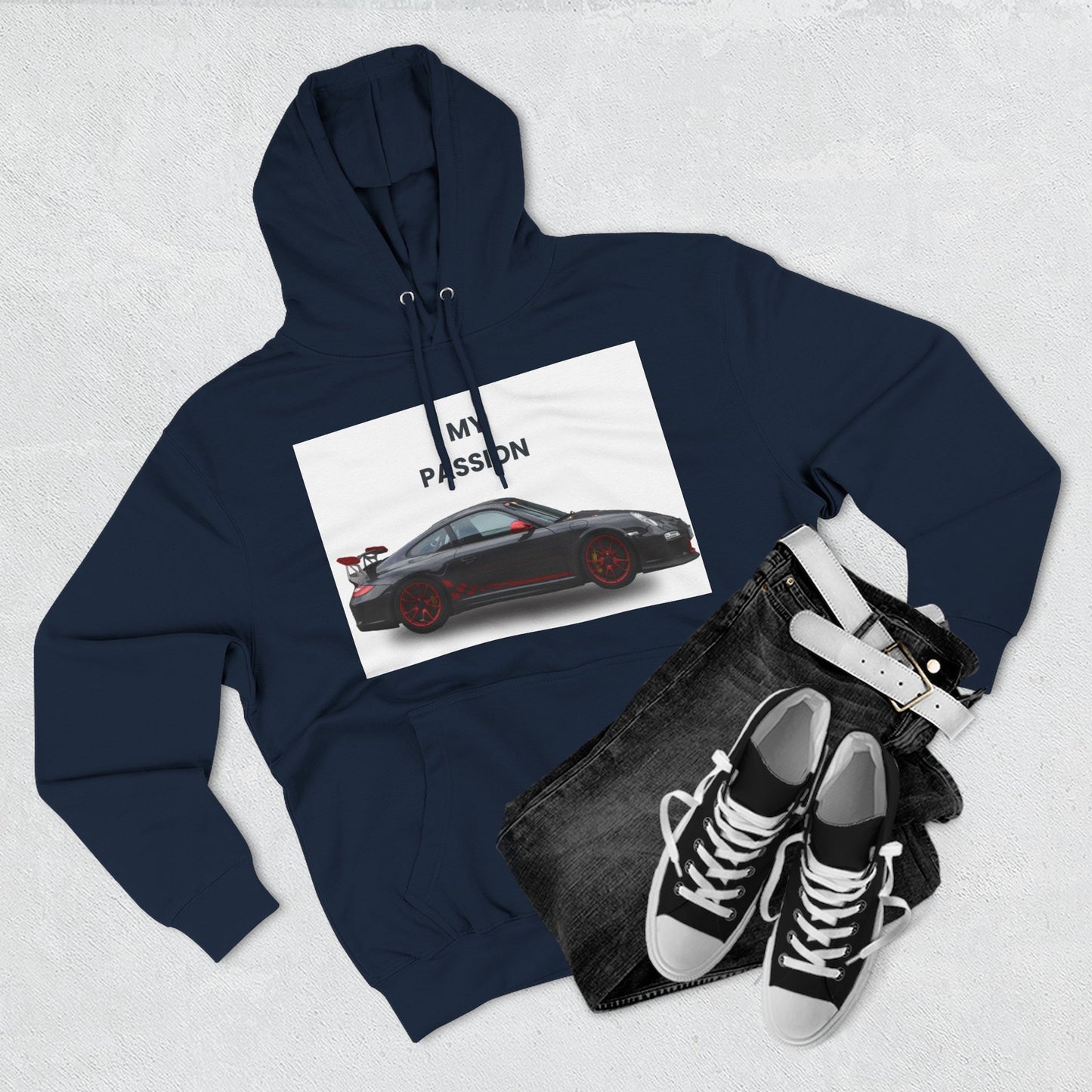 Cool Car Enthusiast Hoodie, Graphic Fleece Sweatshirt, Auto Lover Gift, Motorsport Apparel, Car-Themed Hoodie