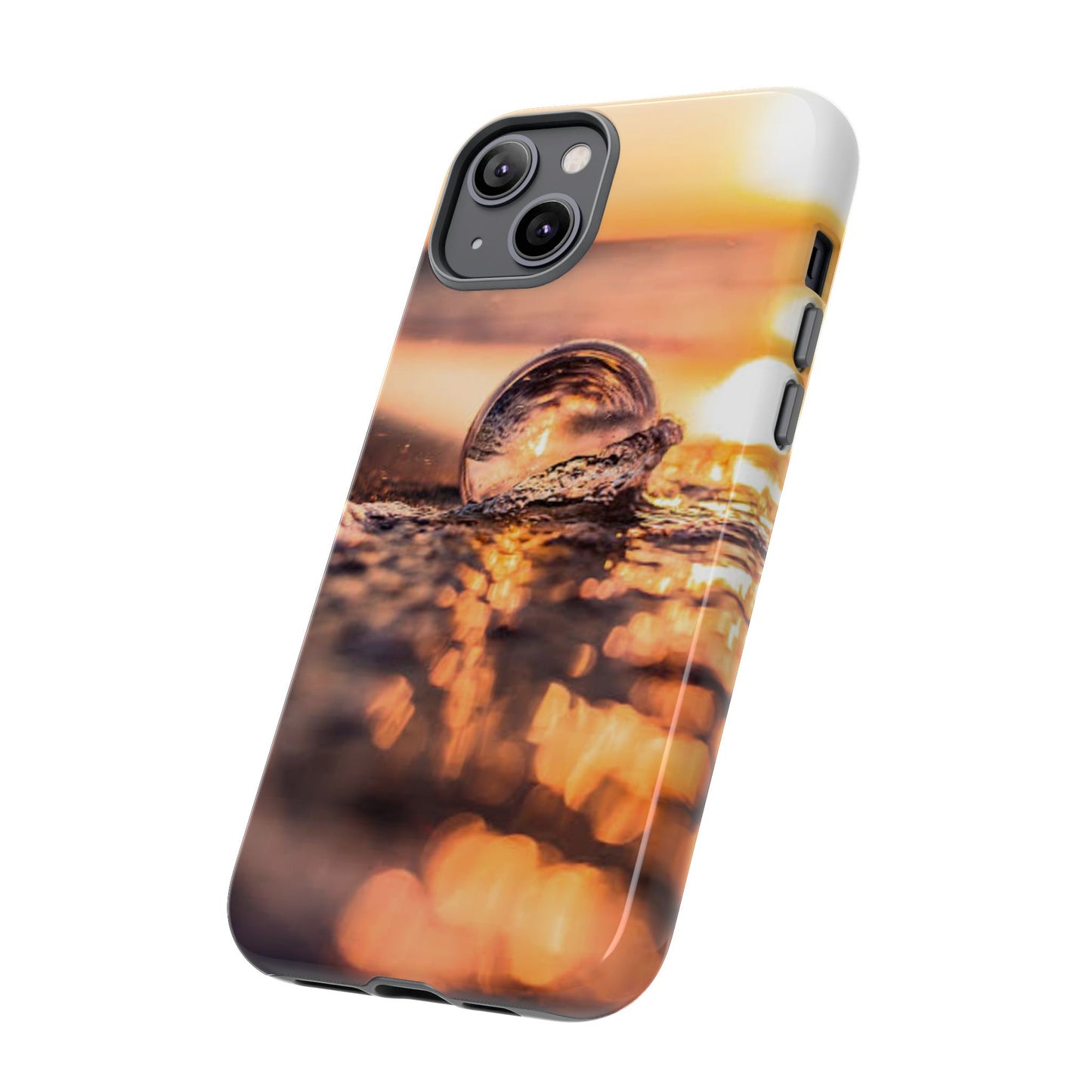 Sunset Bubble Phone Case, Tough Cases, Beach Lover Gift, Summer Vibes, Cell Phone Accessories, Unique Design, Nature Photography