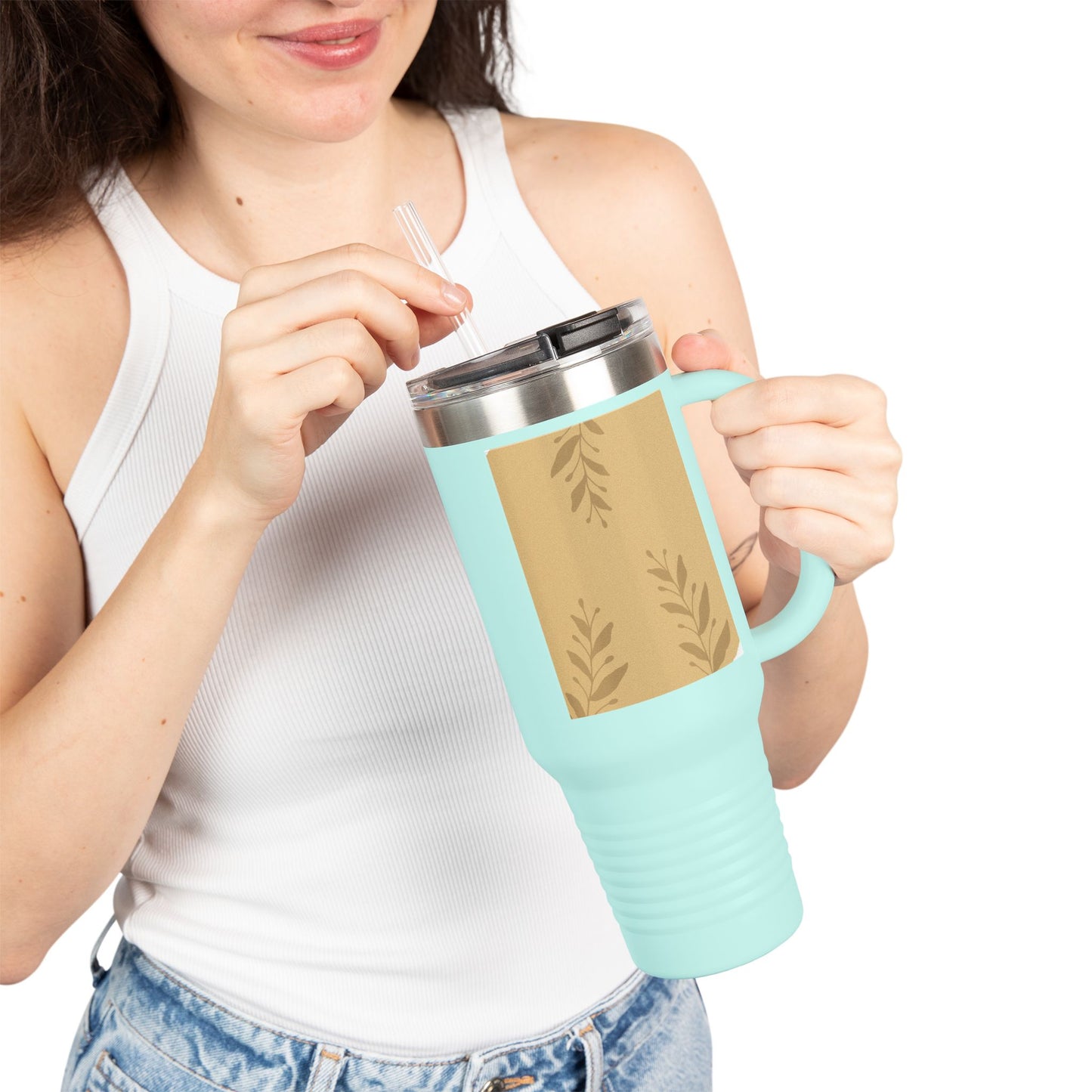 Insulated Travel Mug - 40oz, Perfect for Adventures, Outdoor Activities, Gifts for Coffee Lovers, Summer Picnics, and Road Trips