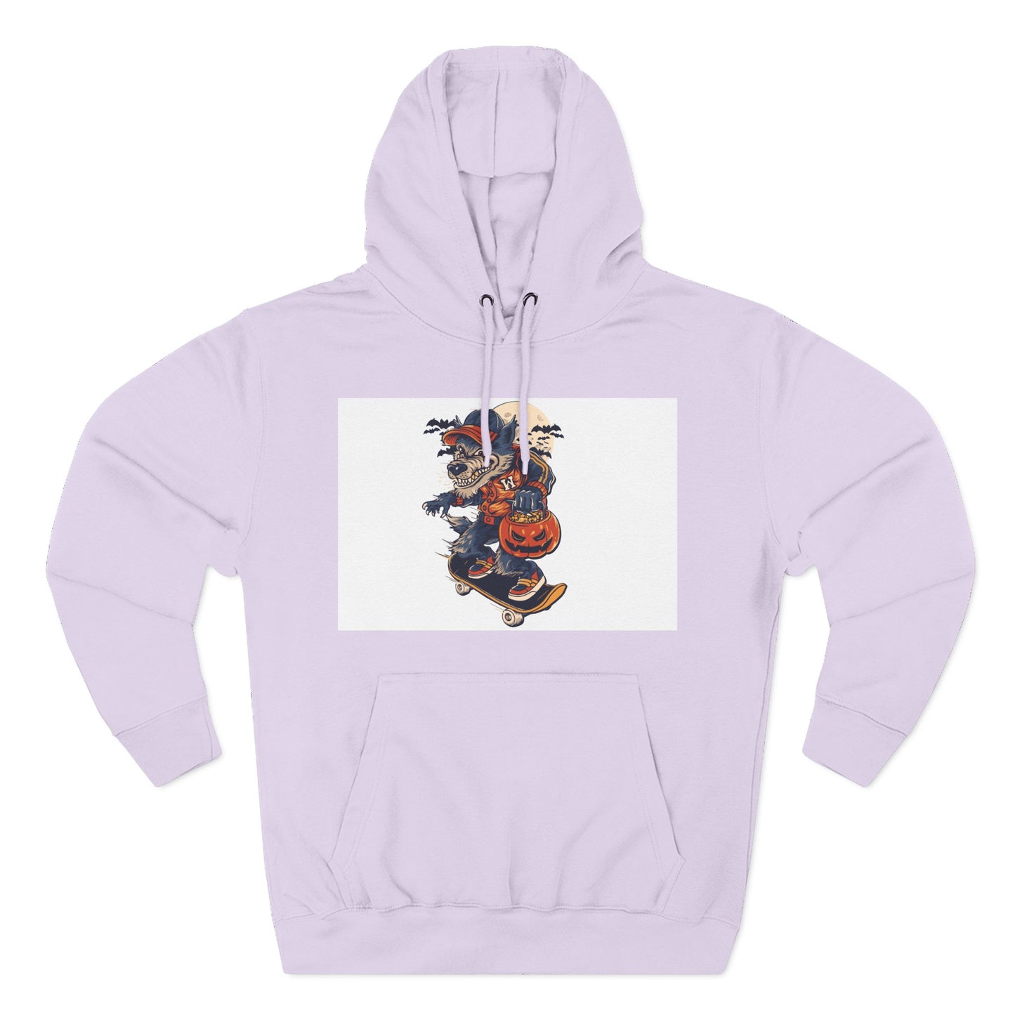 Fleece Hoodie with Halloween Design, Cozy Sweatshirt, Fall Fashion, Gift for Her, Casual Layering