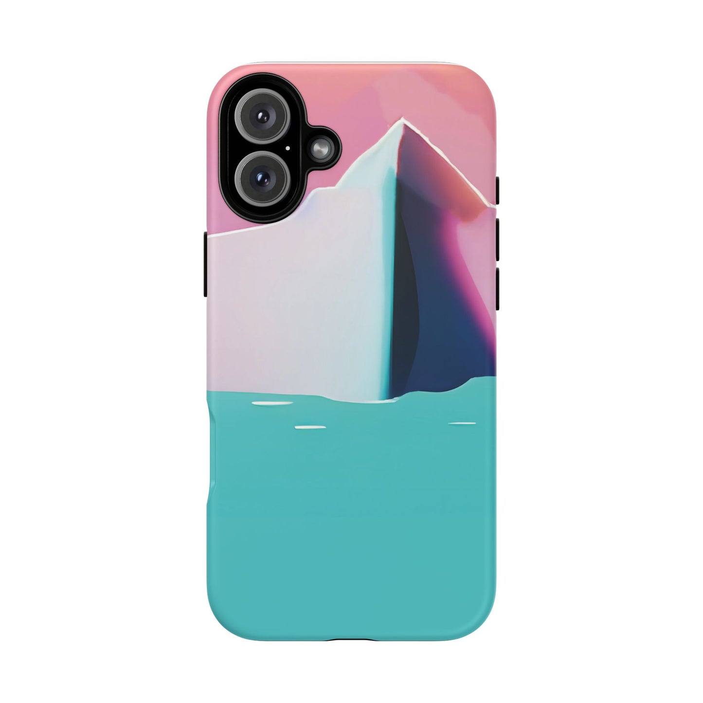 Trendy Phone Case - Abstract Iceberg Design, Phone Cover, Gift for Her, Unique Tech Accessory, Cool Aesthetic