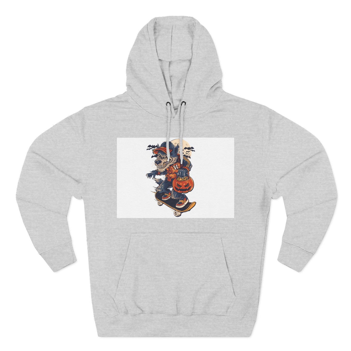 Fleece Hoodie with Halloween Design, Cozy Sweatshirt, Fall Fashion, Gift for Her, Casual Layering
