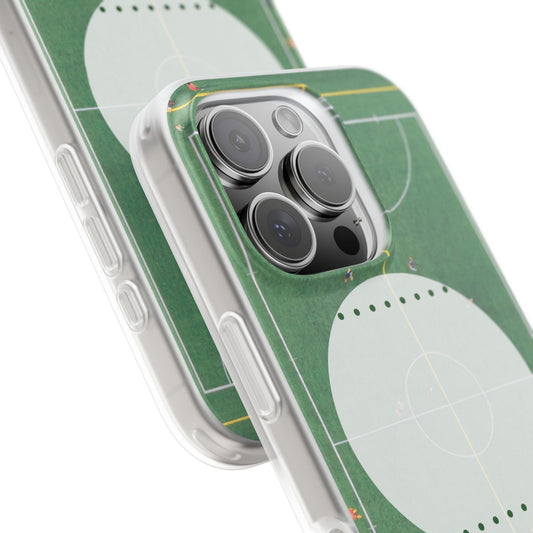 Soccer Field Phone Cases, Sporty Flexi Cases for Sports Lovers, Gift for Athletes, Unique Phone Cover, Perfect for Game Day