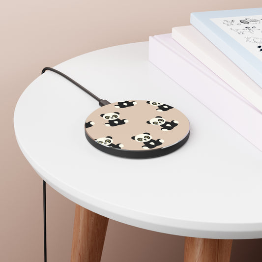 Panda Pattern Wireless Charger - Cute Phone Charging Pad, Gifts for Kids, Office Decor, Birthday Present, Eco-Friendly Charging Solution