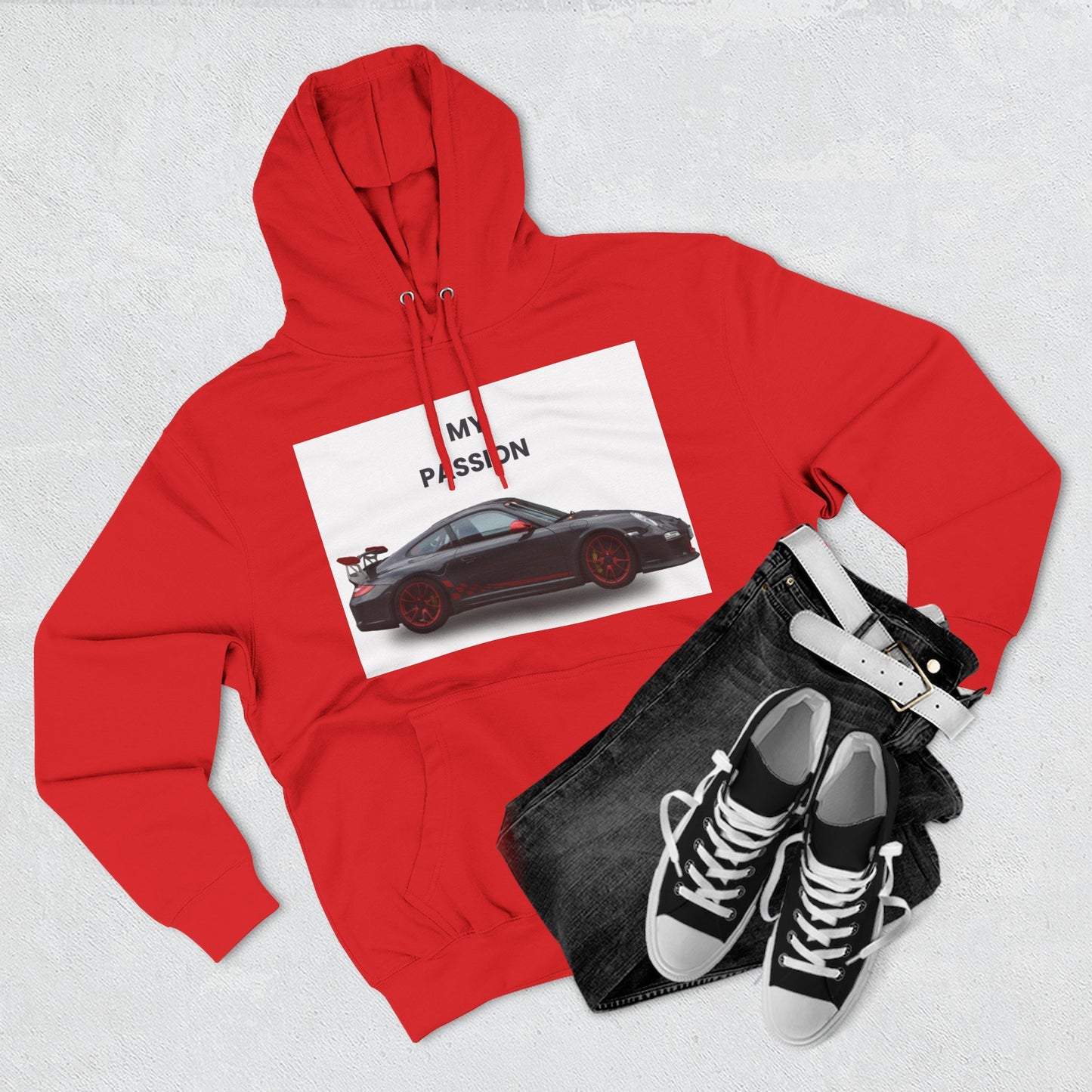 Cool Car Enthusiast Hoodie, Graphic Fleece Sweatshirt, Auto Lover Gift, Motorsport Apparel, Car-Themed Hoodie