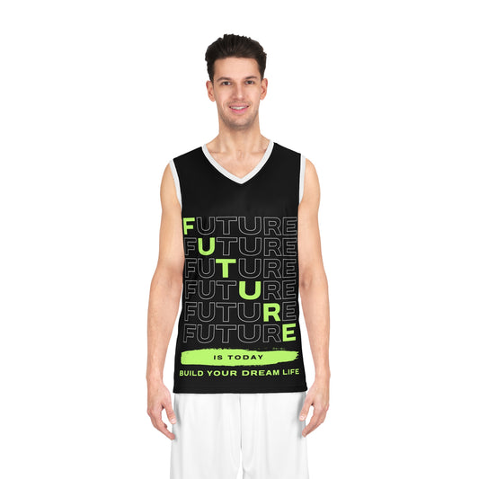 Future Aspirations Basketball Jersey, Stylish Sportswear for Dreamers, Fitness Gear, Motivational Apparel, Gifts for Athletes
