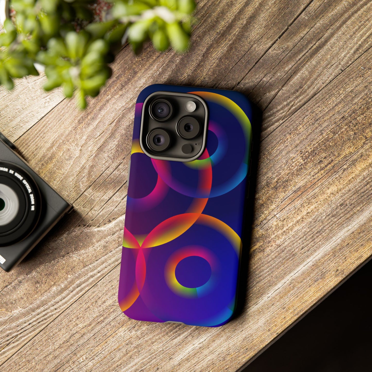 Colorful Phone Case with Abstract Designs, Tough Cases for Your Phone, Unique Phone Accessories, Gift for Tech Lovers, Vibrant Cell [...]