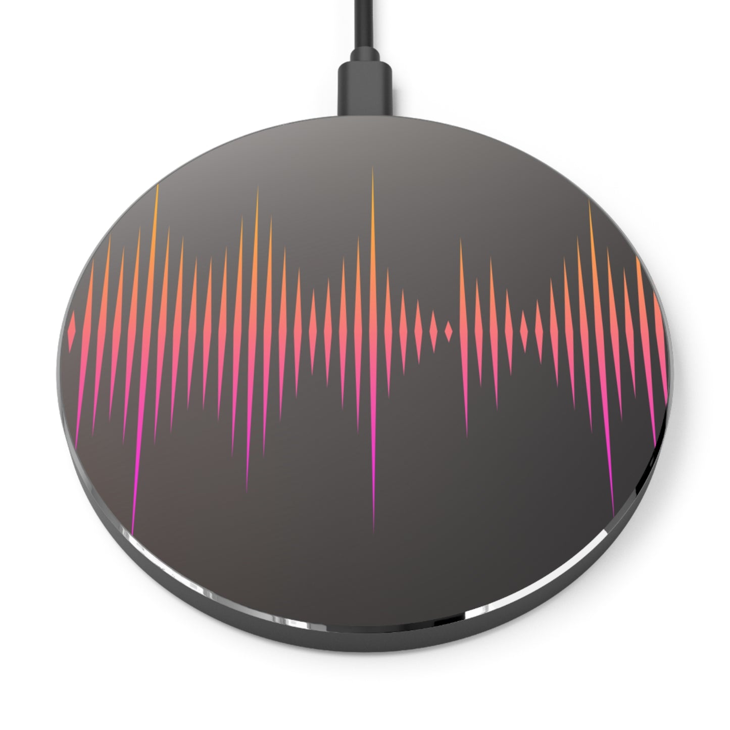 Vibrant Sound Wave Wireless Charger, Fast Charging Pad, Music Lover Gift, Home Office Decor, Tech Accessories