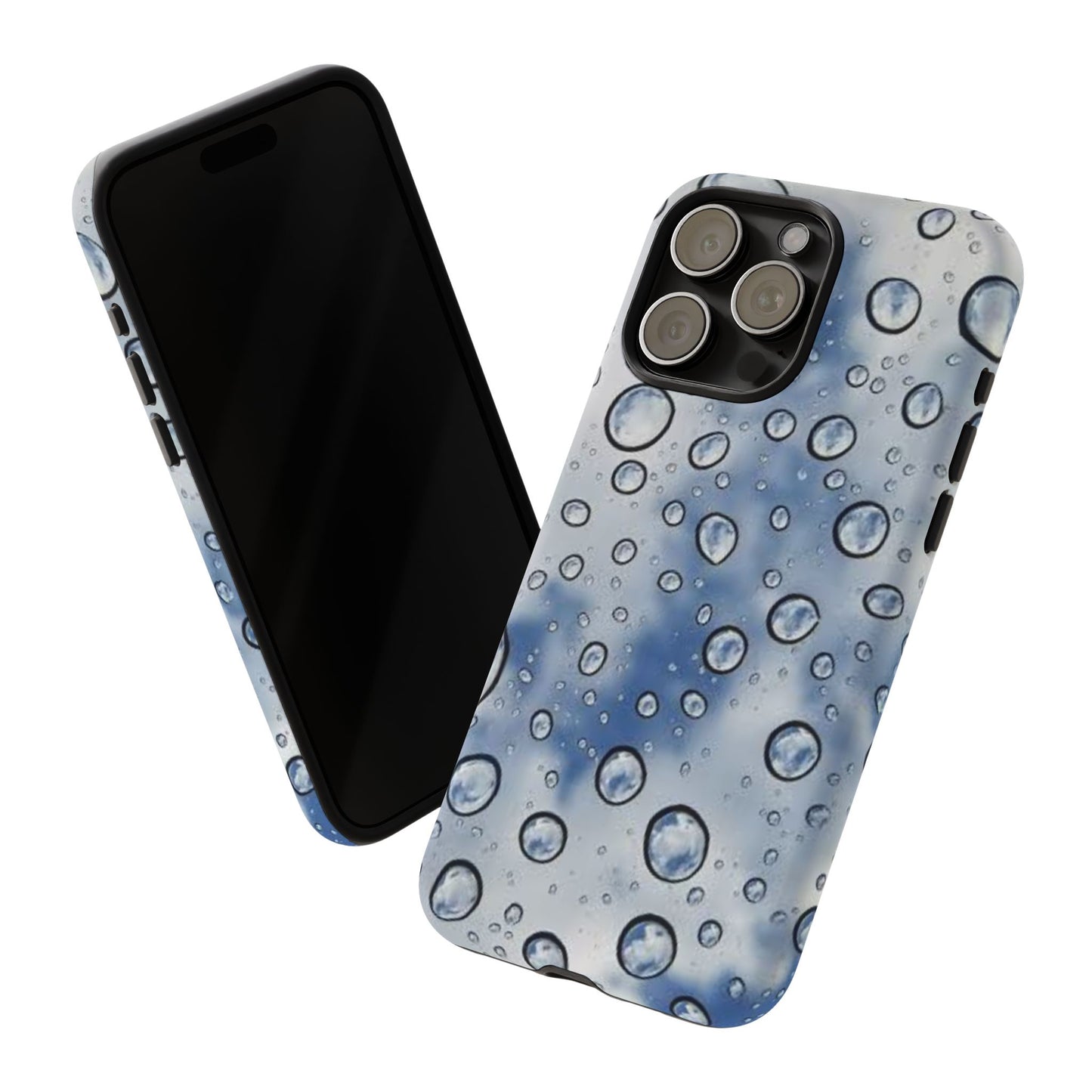 Blue Water Droplet Phone Case, Tough Cases for Protection, Stylish Cellphone Cover, Unique Gifts for Her, Durable and Trendy