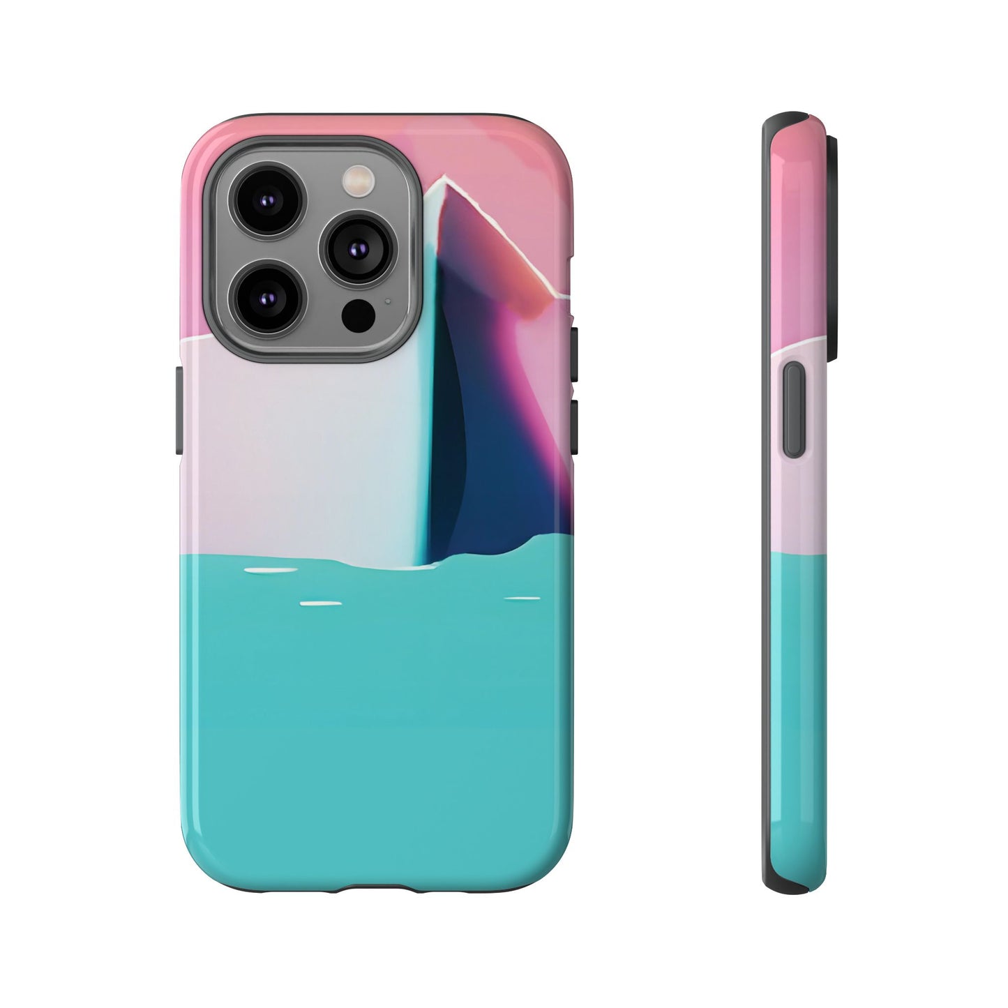 Trendy Phone Case - Abstract Iceberg Design, Phone Cover, Gift for Her, Unique Tech Accessory, Cool Aesthetic