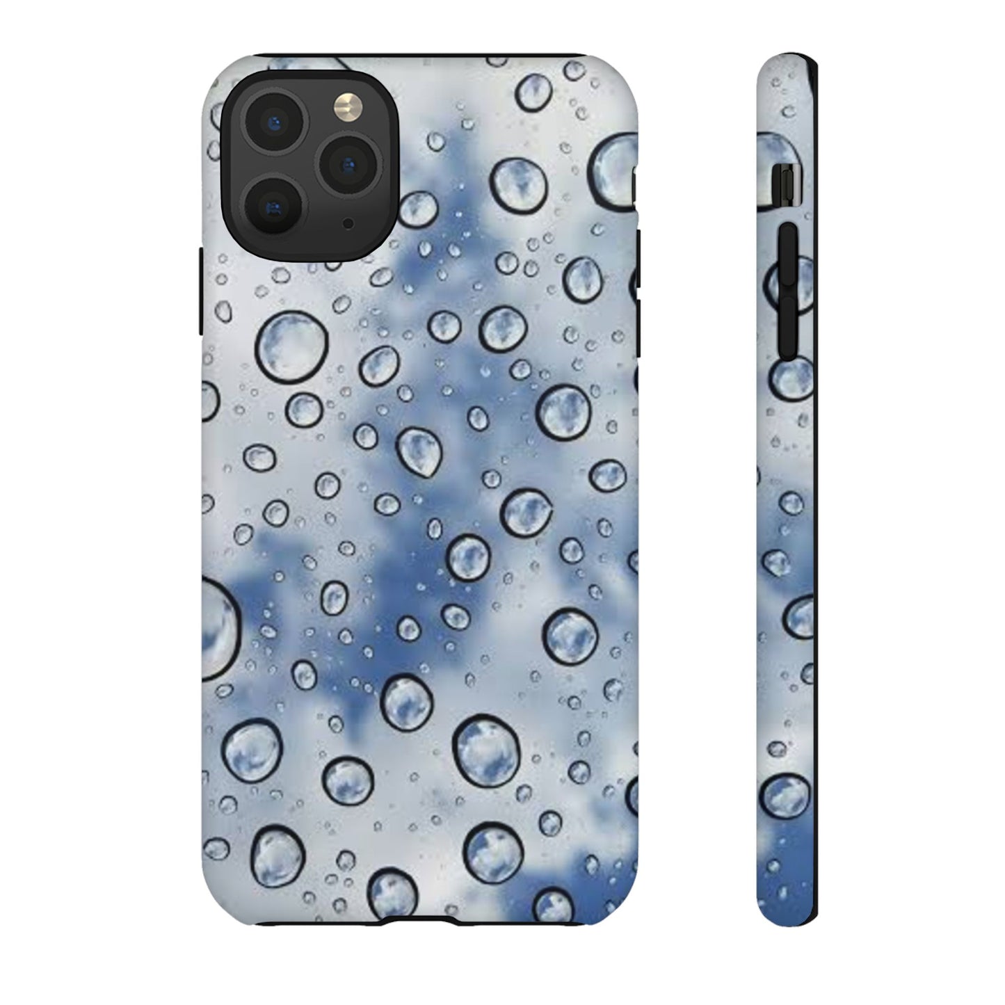 Blue Water Droplet Phone Case, Tough Cases for Protection, Stylish Cellphone Cover, Unique Gifts for Her, Durable and Trendy