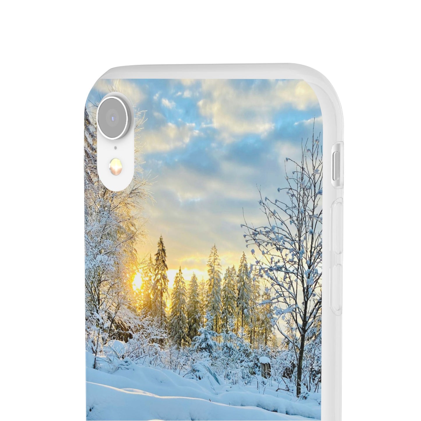 Winter Landscape Flexi Cases, Nature Phone Cover, Scenic Case, Holiday Gift, Seasonal Accessory, Outdoor Lover's Item