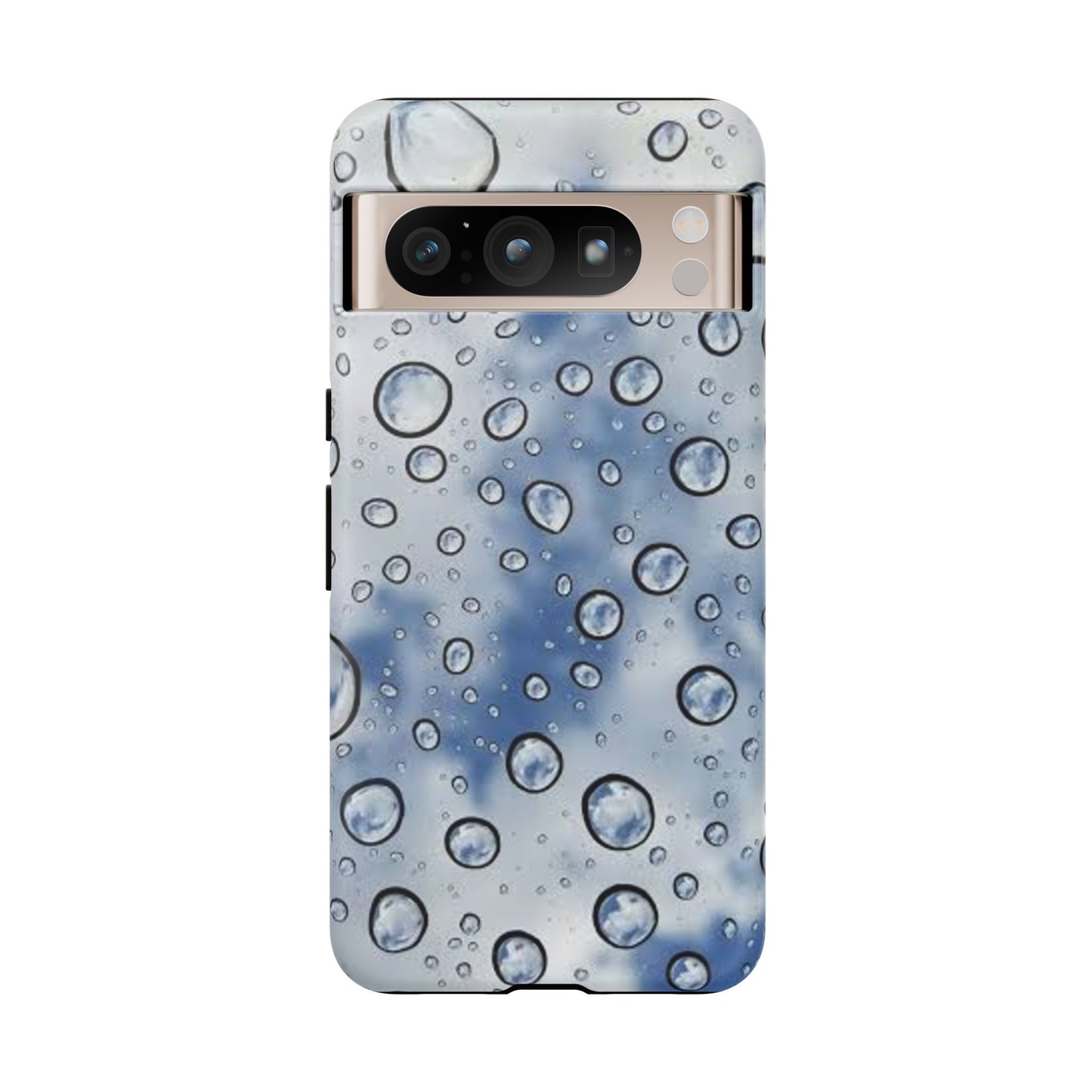 Blue Water Droplet Phone Case, Tough Cases for Protection, Stylish Cellphone Cover, Unique Gifts for Her, Durable and Trendy