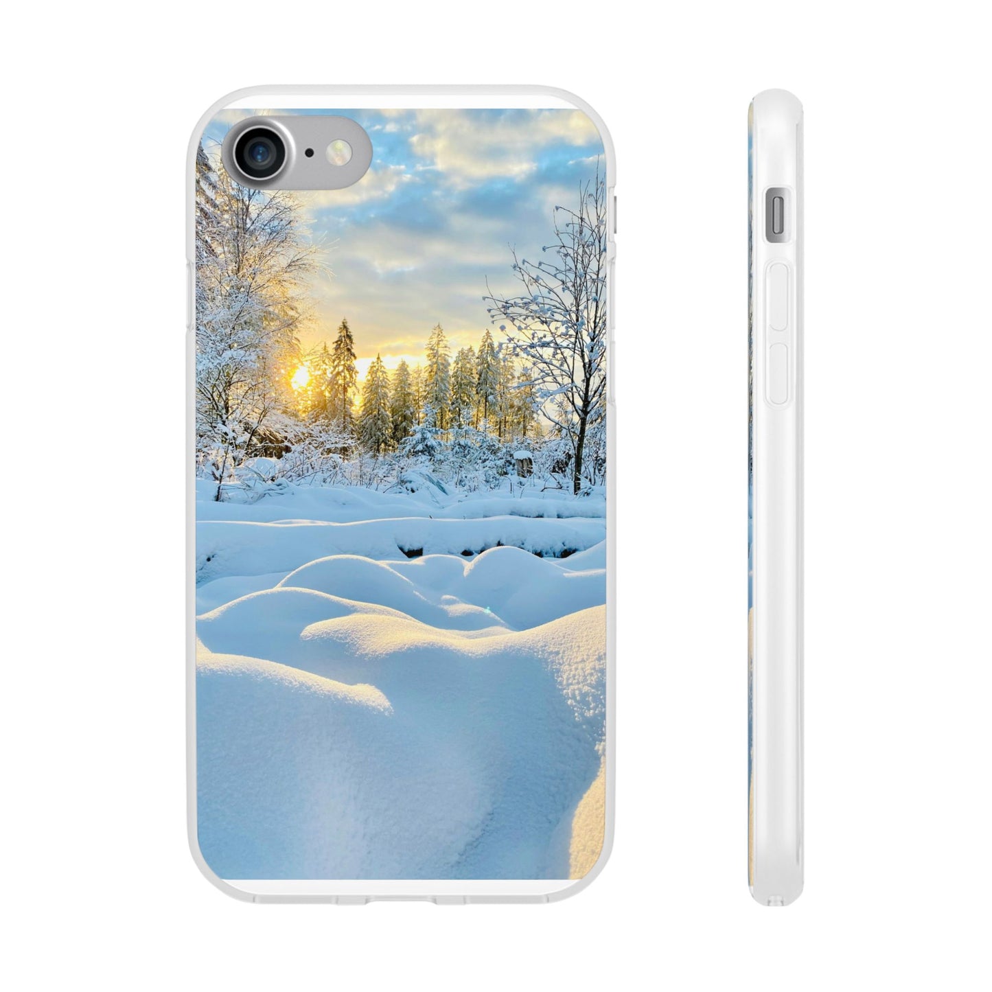 Winter Landscape Flexi Cases, Nature Phone Cover, Scenic Case, Holiday Gift, Seasonal Accessory, Outdoor Lover's Item