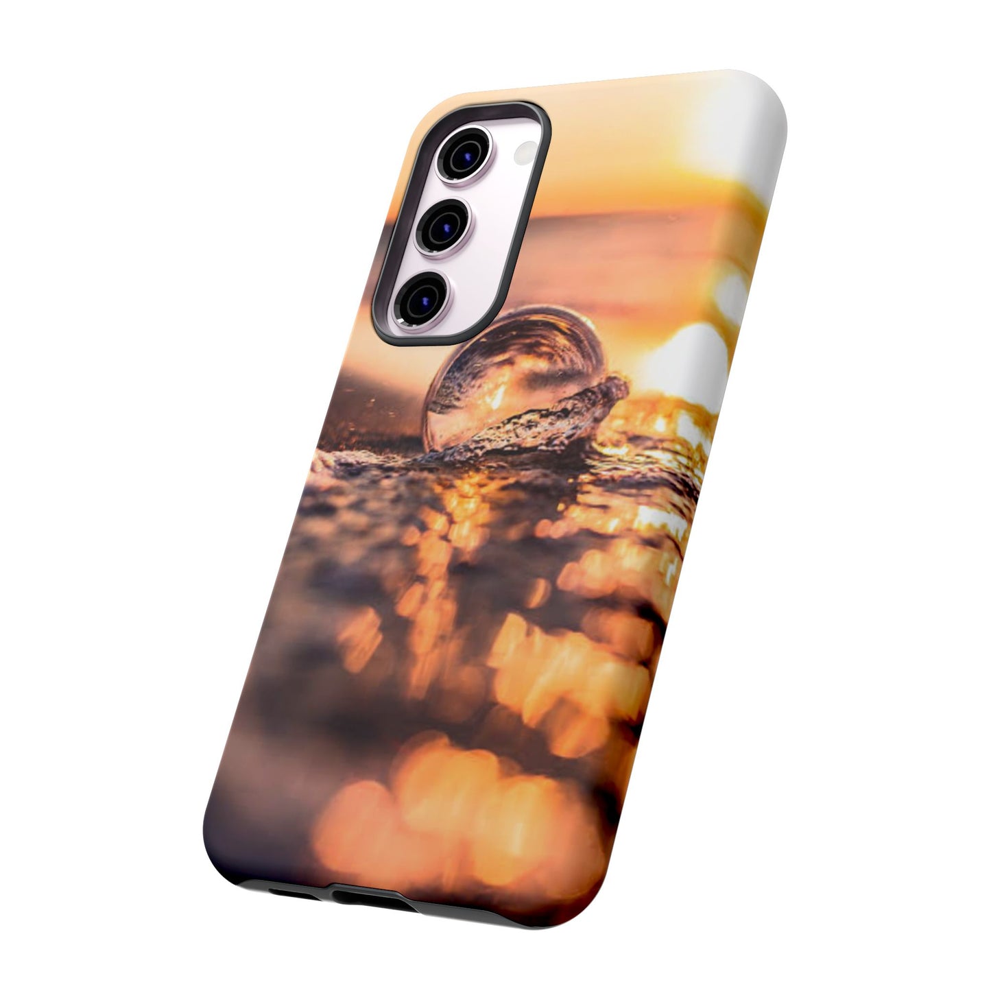 Sunset Bubble Phone Case, Tough Cases, Beach Lover Gift, Summer Vibes, Cell Phone Accessories, Unique Design, Nature Photography