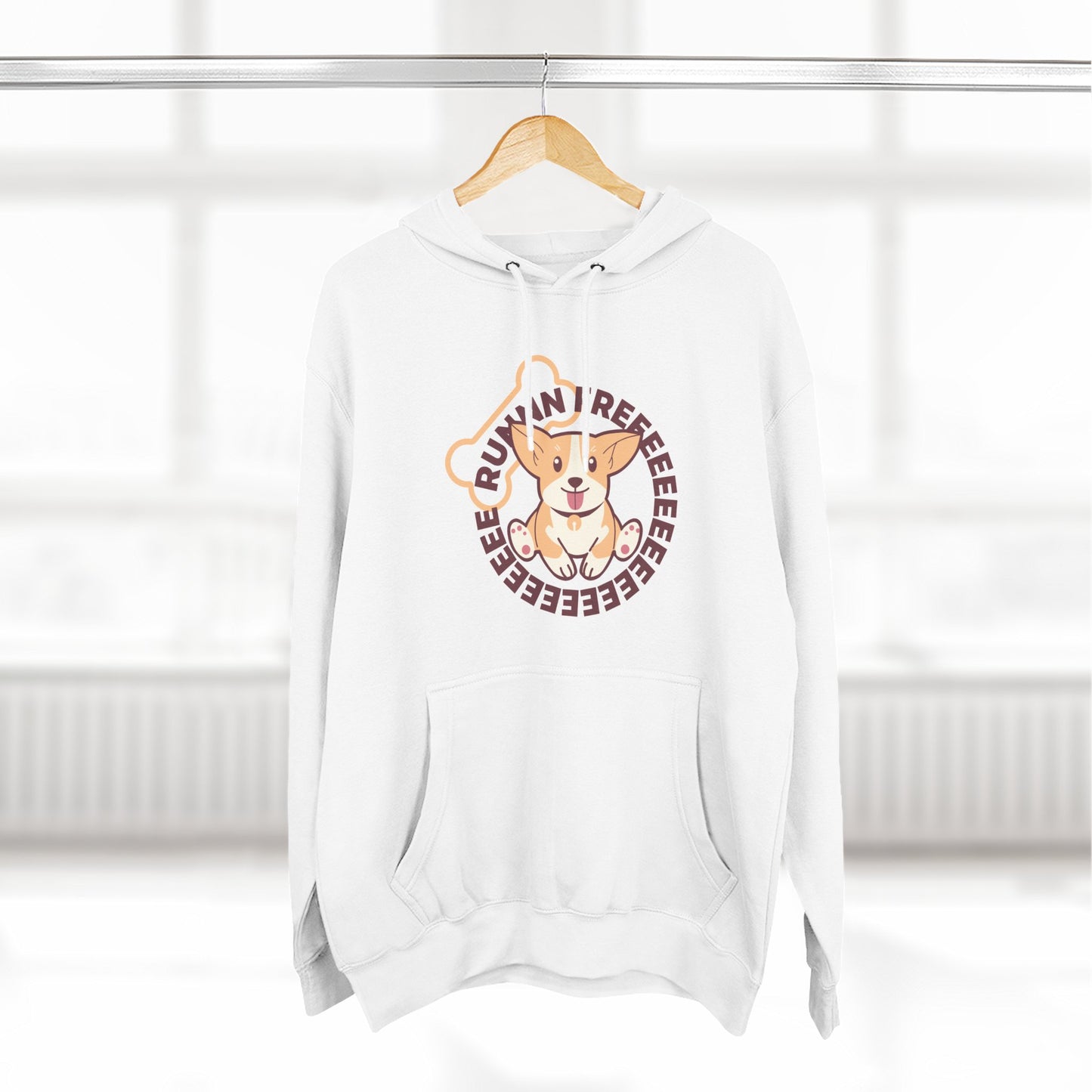 Cute Corgi Hoodie with Fun Text, Cozy Sweatshirt for Dog Lovers, Perfect Gift for Birthdays and Holidays, Fleece Sweatshirt