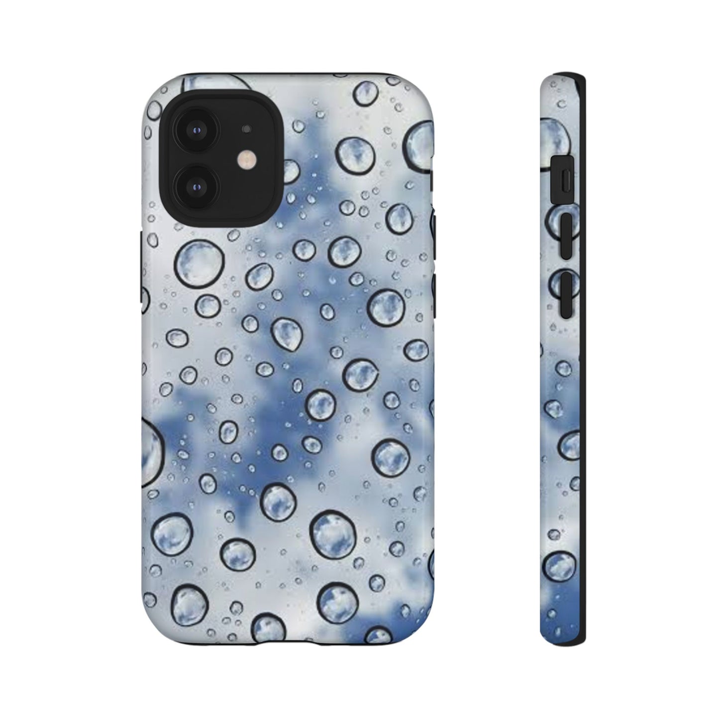Blue Water Droplet Phone Case, Tough Cases for Protection, Stylish Cellphone Cover, Unique Gifts for Her, Durable and Trendy