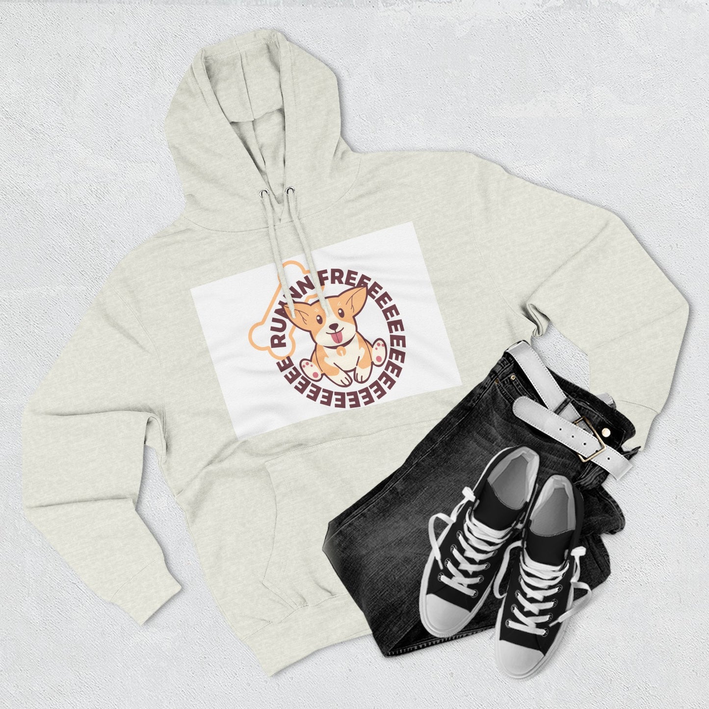 Cute Corgi Hoodie with Fun Text, Cozy Sweatshirt for Dog Lovers, Perfect Gift for Birthdays and Holidays, Fleece Sweatshirt
