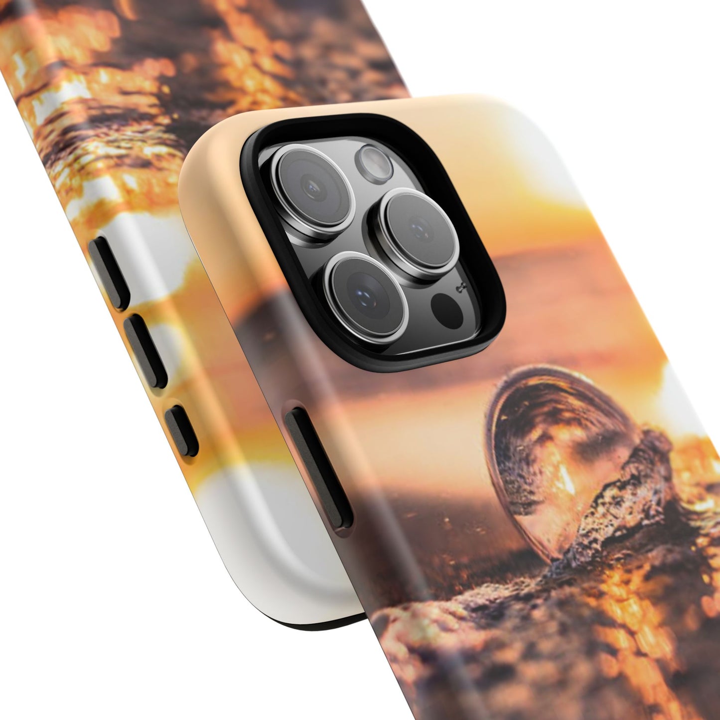 Sunset Bubble Phone Case, Tough Cases, Beach Lover Gift, Summer Vibes, Cell Phone Accessories, Unique Design, Nature Photography