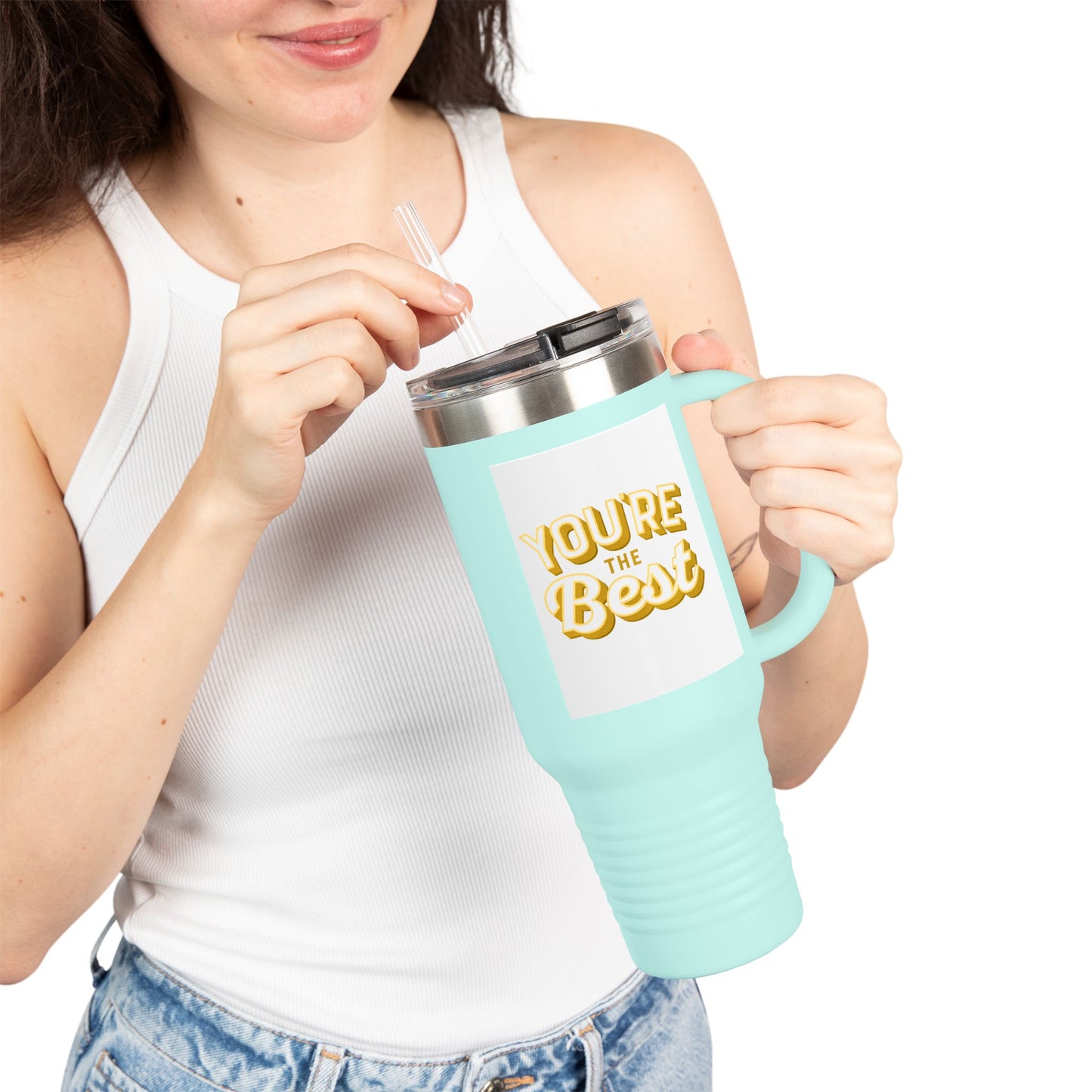 Insulated Travel Mug, 40oz - You're the Best, Perfect Gift for Coffee Lovers, Outdoor Adventures, Birthday Celebrations, Daily [...]