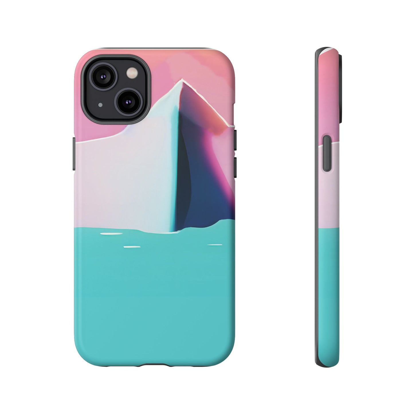Trendy Phone Case - Abstract Iceberg Design, Phone Cover, Gift for Her, Unique Tech Accessory, Cool Aesthetic