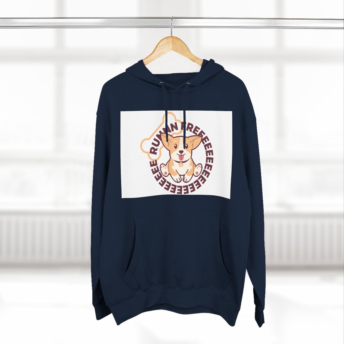 Cute Corgi Hoodie with Fun Text, Cozy Sweatshirt for Dog Lovers, Perfect Gift for Birthdays and Holidays, Fleece Sweatshirt