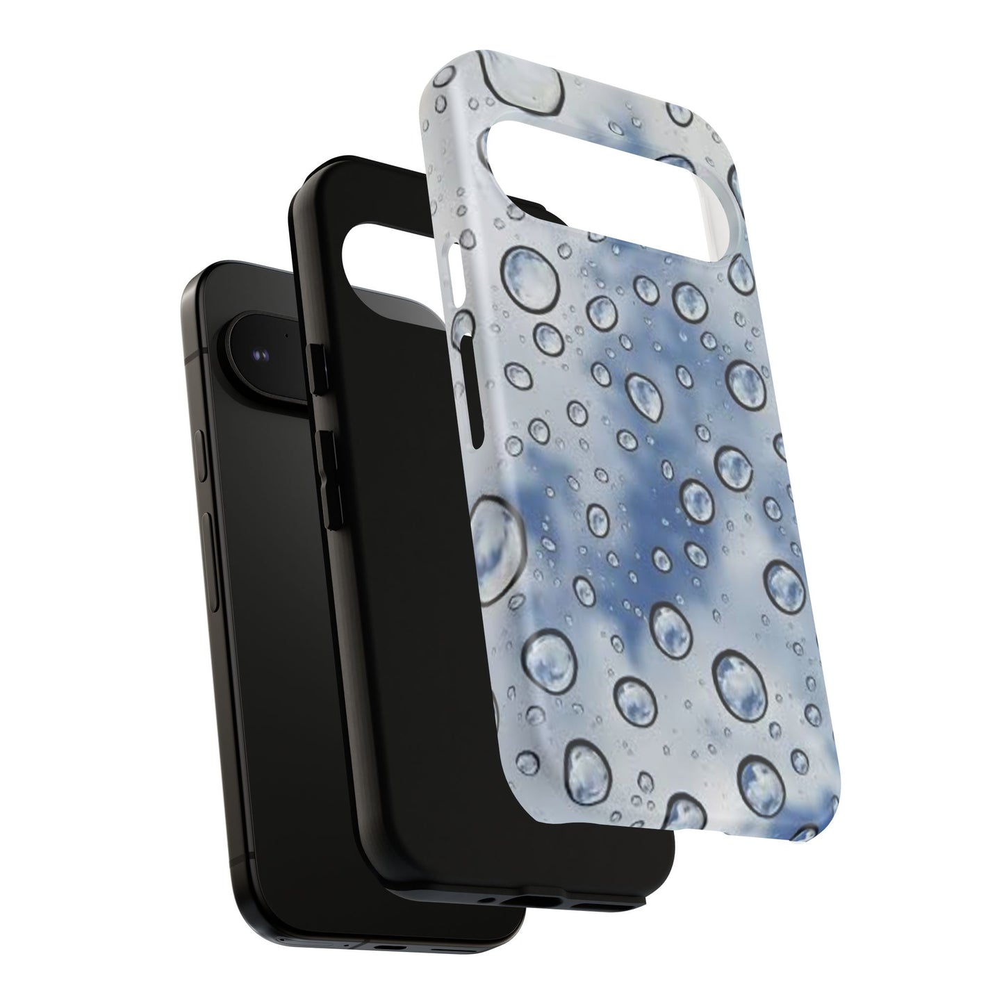 Blue Water Droplet Phone Case, Tough Cases for Protection, Stylish Cellphone Cover, Unique Gifts for Her, Durable and Trendy
