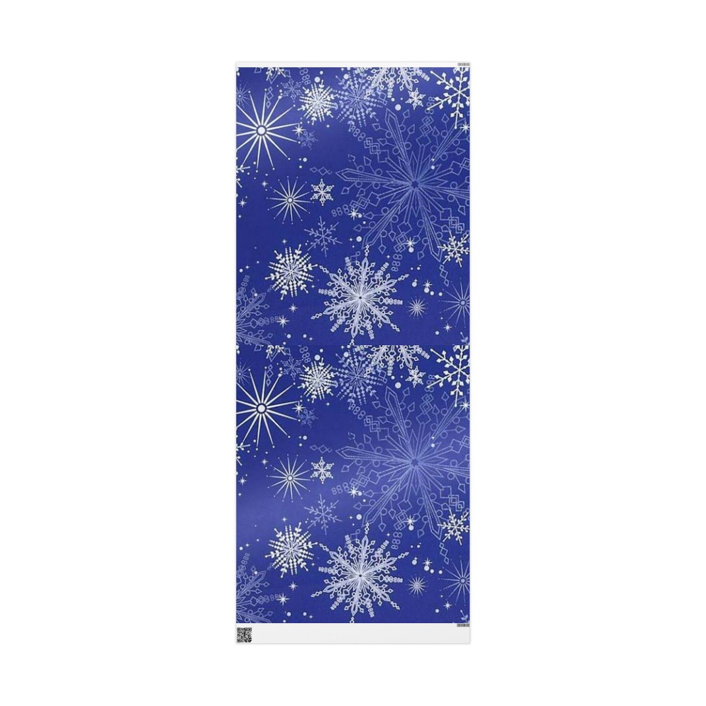 Elegant Snowflake Wrapping Paper, Christmas Gift Wrap, Holiday Party Supplies, Winter Themed Decor, Blue Snowflake Design
