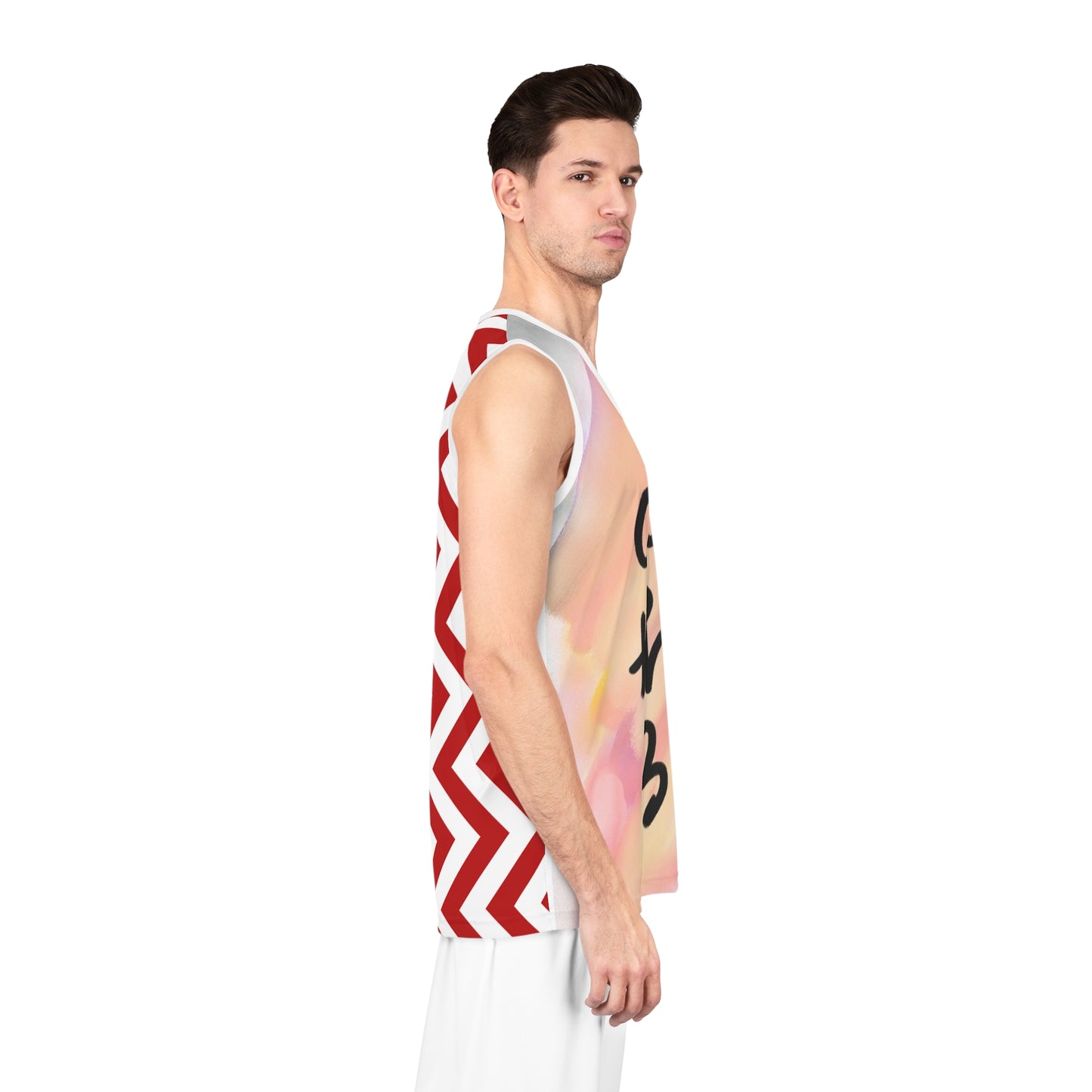 Colorful Basketball Jersey with Inspirational Design, Sport Jersey, AOP Tank, Activewear Gift, Men's Basketball Top, Sports Apparel