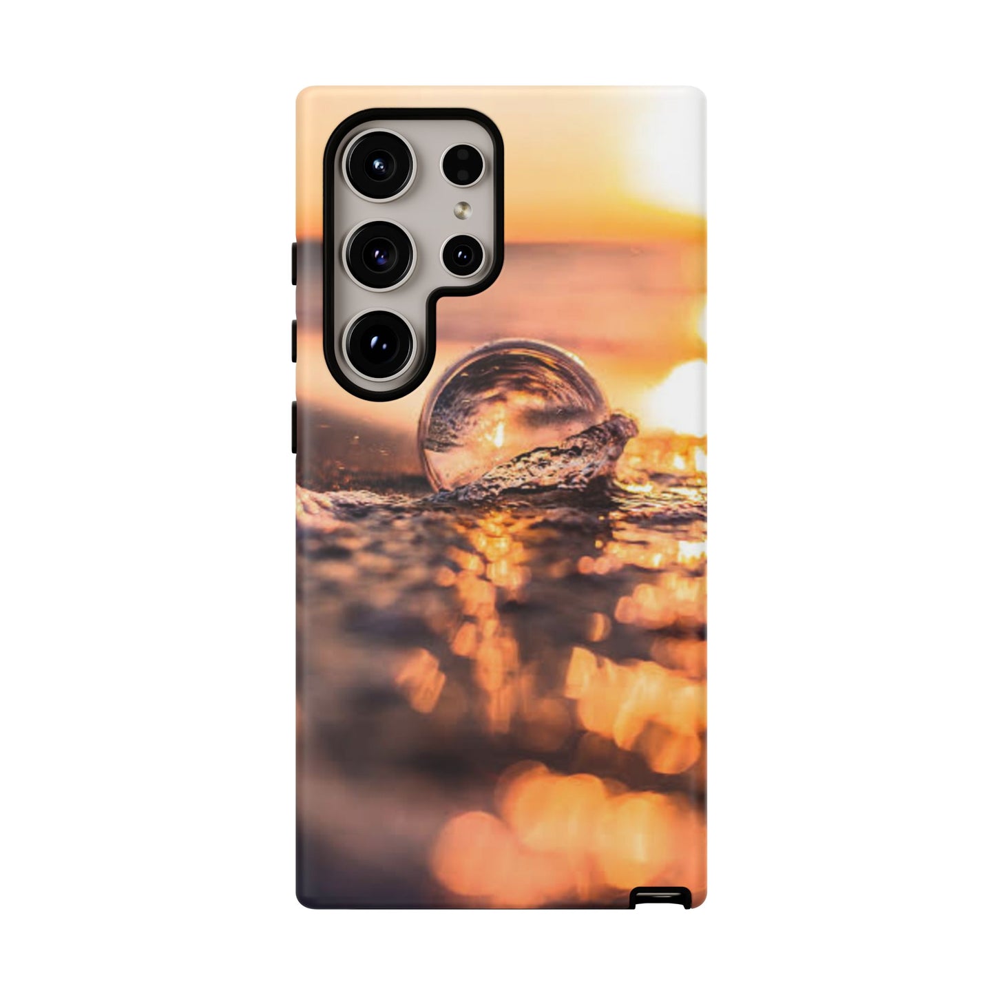 Sunset Bubble Phone Case, Tough Cases, Beach Lover Gift, Summer Vibes, Cell Phone Accessories, Unique Design, Nature Photography