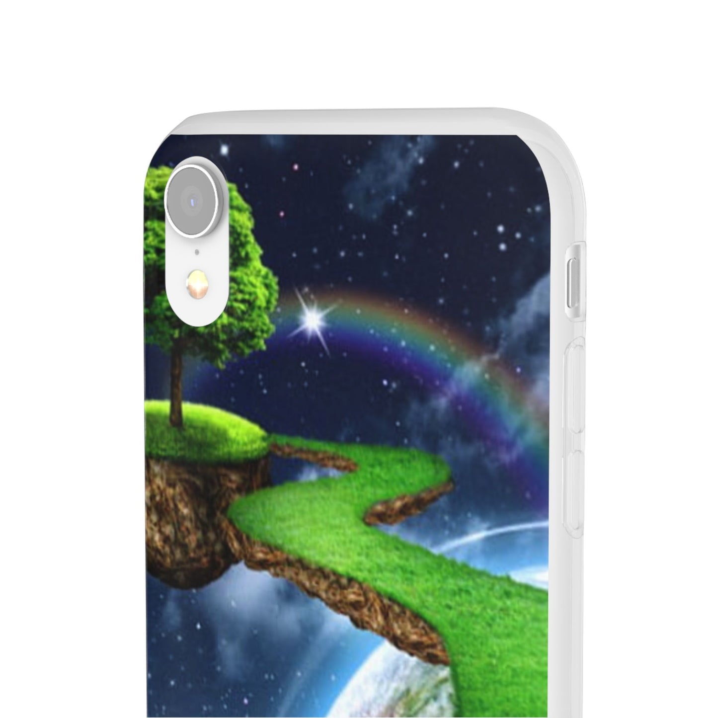 Dreamy Landscape Phone Case, Eco-Friendly Cell Phone Cover, Nature Inspired Gift, Aesthetic Mobile Case, Vibrant Rainbow Design