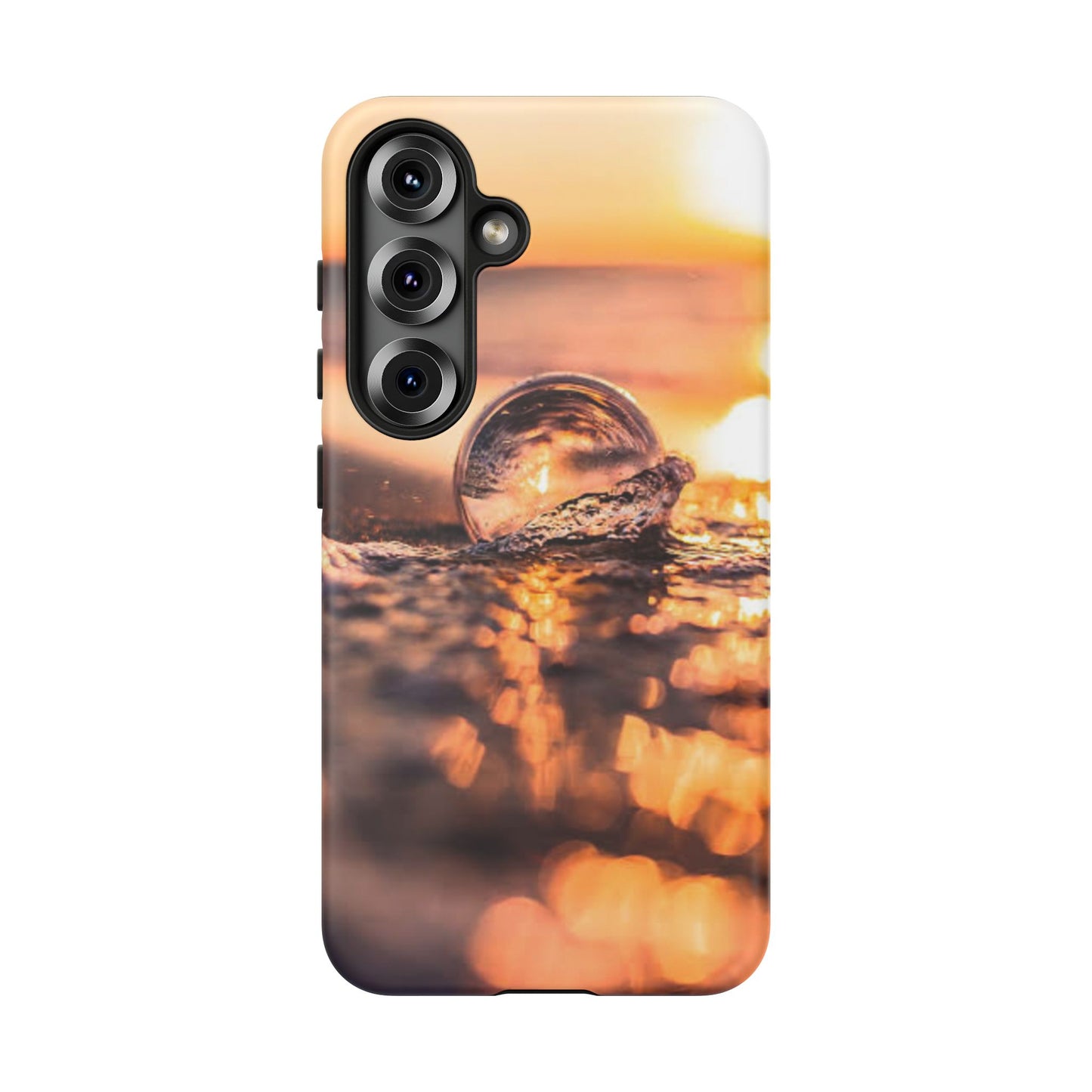 Sunset Bubble Phone Case, Tough Cases, Beach Lover Gift, Summer Vibes, Cell Phone Accessories, Unique Design, Nature Photography