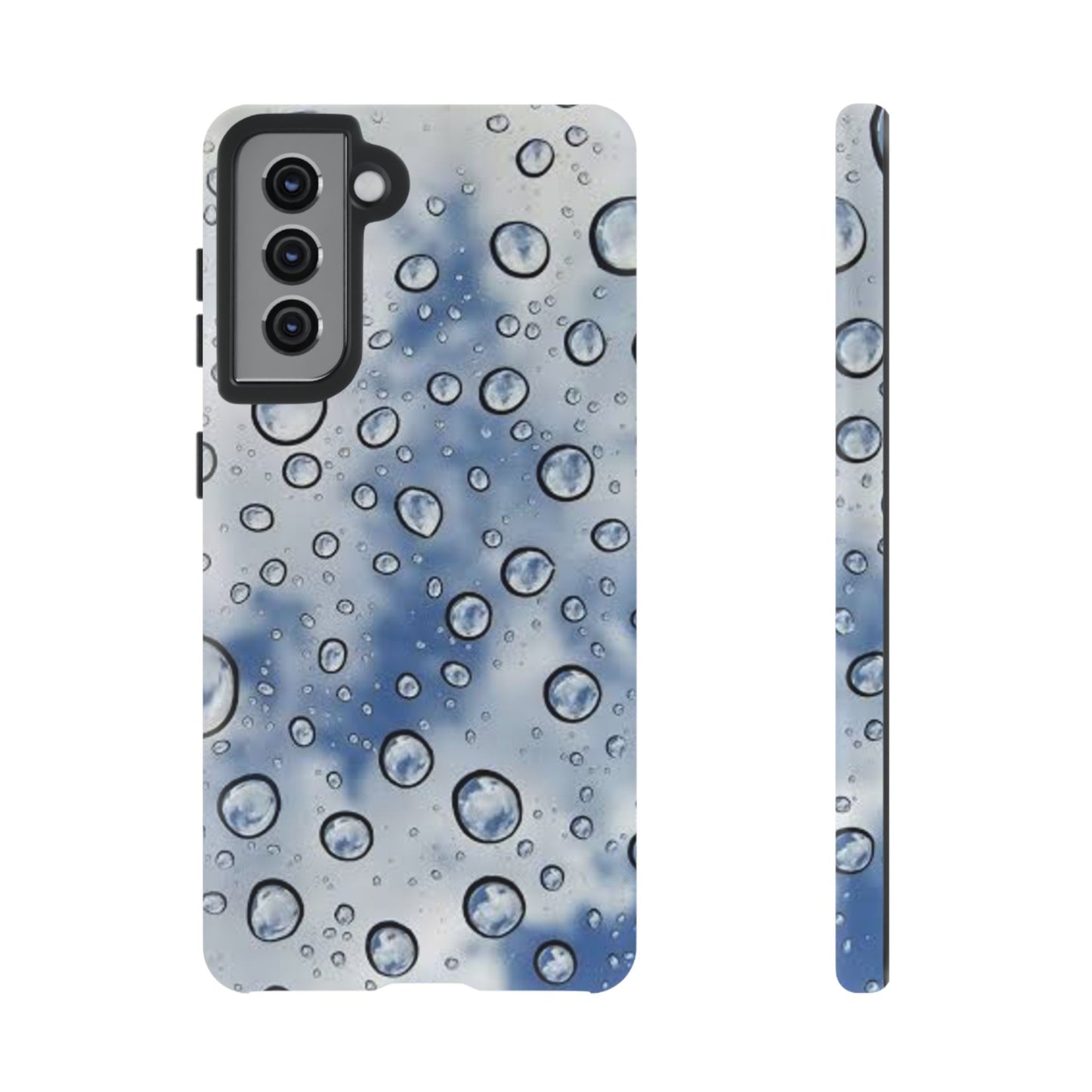 Blue Water Droplet Phone Case, Tough Cases for Protection, Stylish Cellphone Cover, Unique Gifts for Her, Durable and Trendy