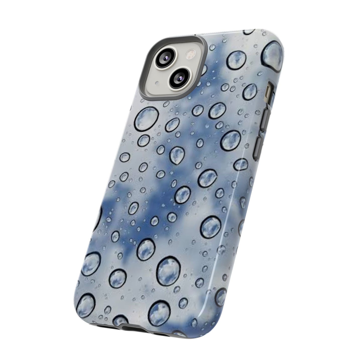 Blue Water Droplet Phone Case, Tough Cases for Protection, Stylish Cellphone Cover, Unique Gifts for Her, Durable and Trendy