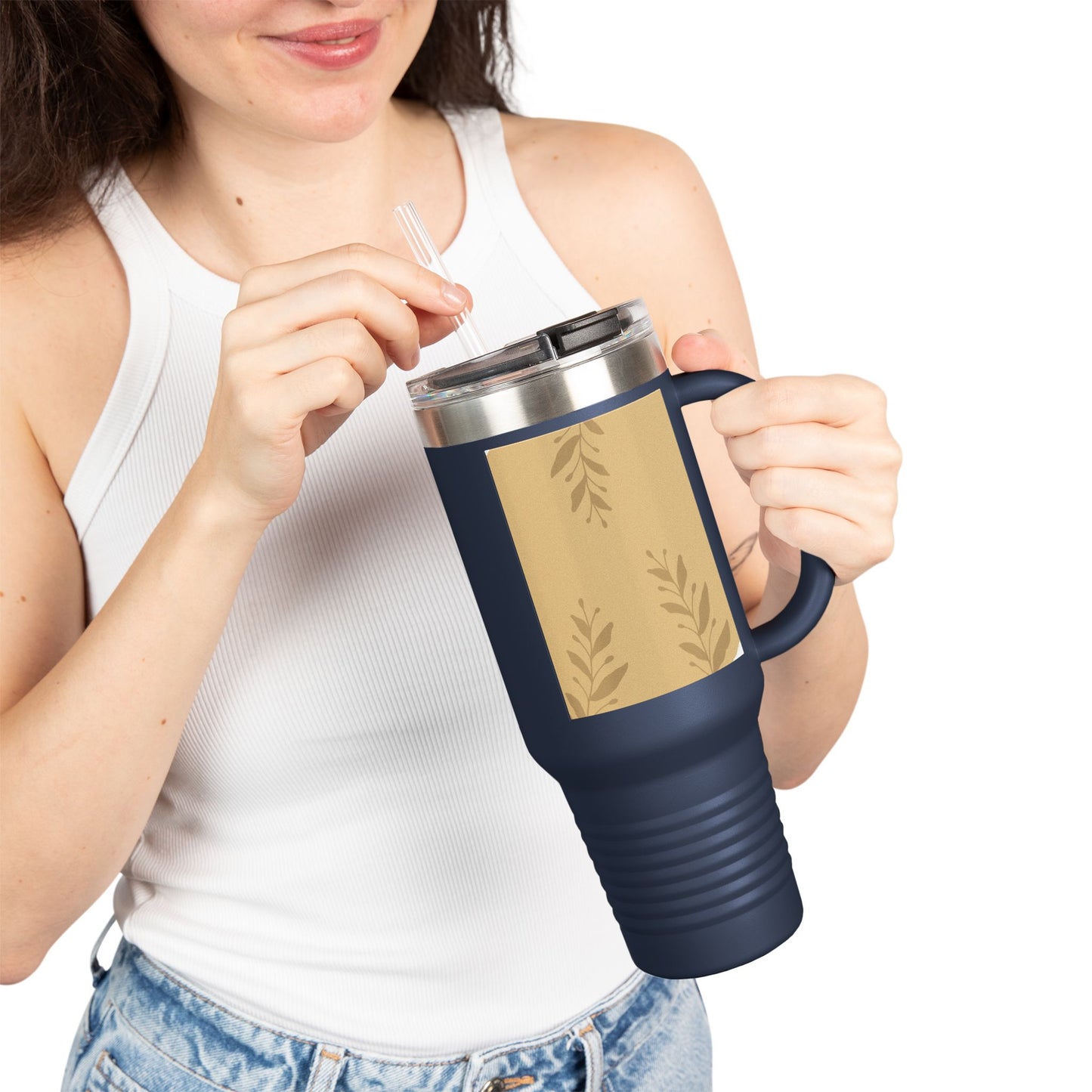 Insulated Travel Mug - 40oz, Perfect for Adventures, Outdoor Activities, Gifts for Coffee Lovers, Summer Picnics, and Road Trips