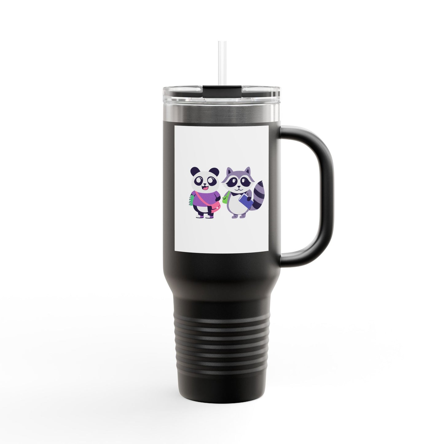 Cute Animal Insulated Travel Mug, 40oz - Perfect for Coffee Lovers, Kids, Gifts, Adventures, & Parties
