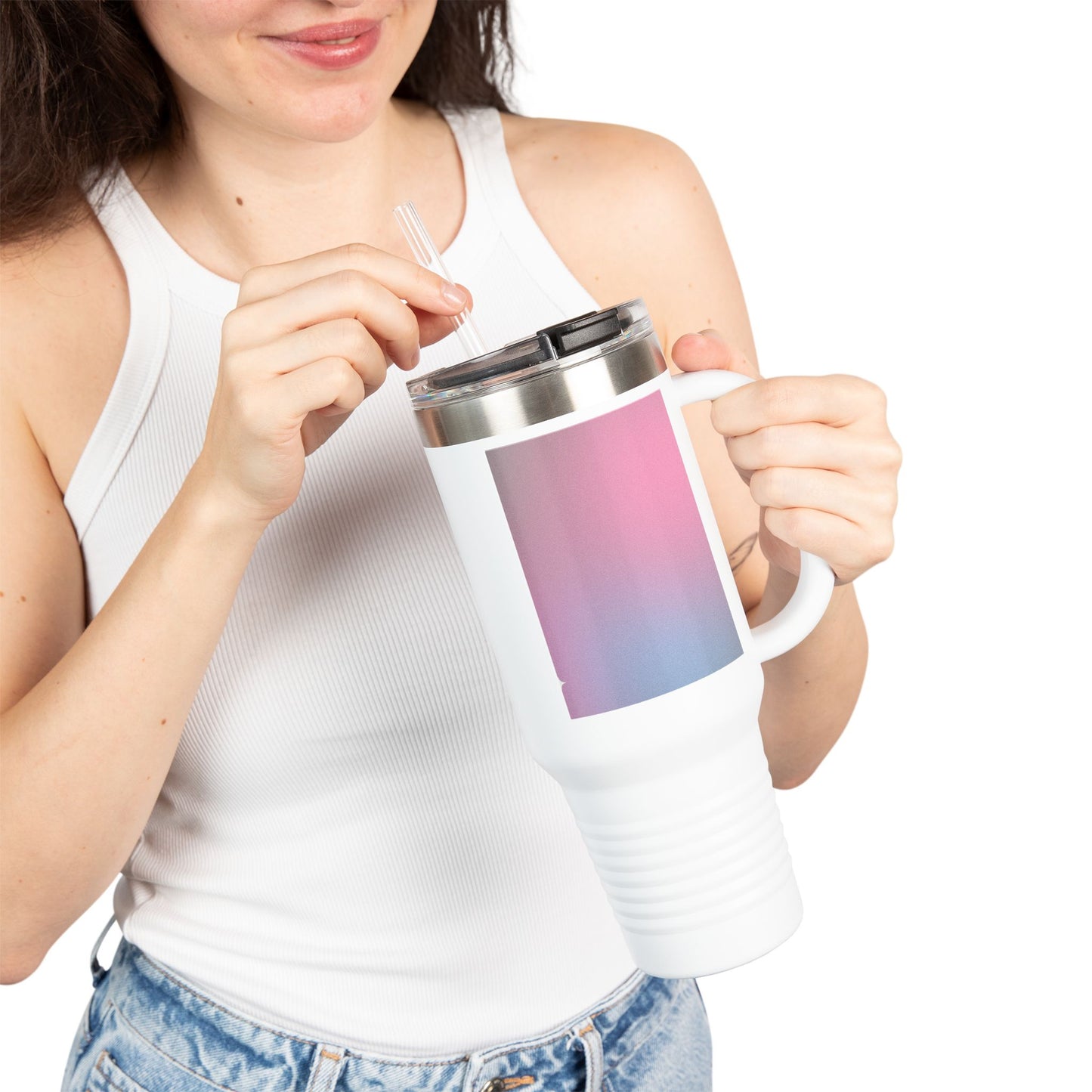 Vibrant Insulated Travel Mug for On-the-Go, 40oz Coffee Tumbler, Unique Color Gradient, Perfect for Road Trips, Gifts for Travelers, [...]