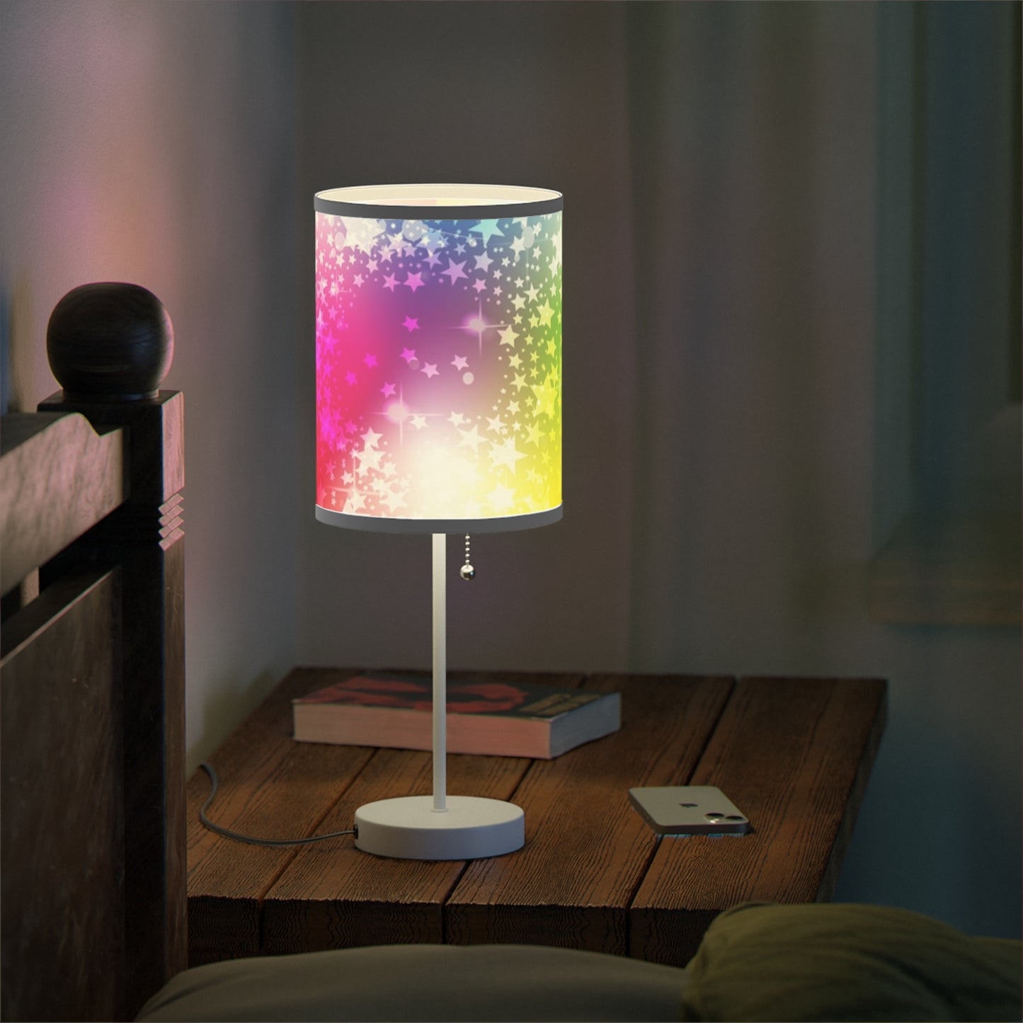 Colorful Starry Lamp, Unique Gift for Home, Nightlight, Bedroom, or Study, Nightstand Lamp