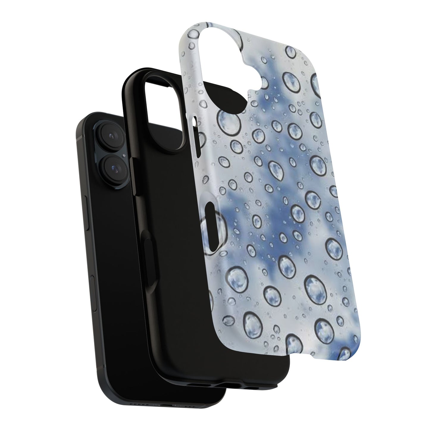 Blue Water Droplet Phone Case, Tough Cases for Protection, Stylish Cellphone Cover, Unique Gifts for Her, Durable and Trendy
