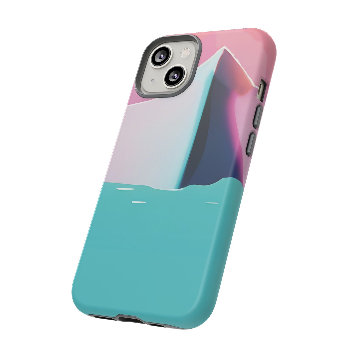Trendy Phone Case - Abstract Iceberg Design, Phone Cover, Gift for Her, Unique Tech Accessory, Cool Aesthetic