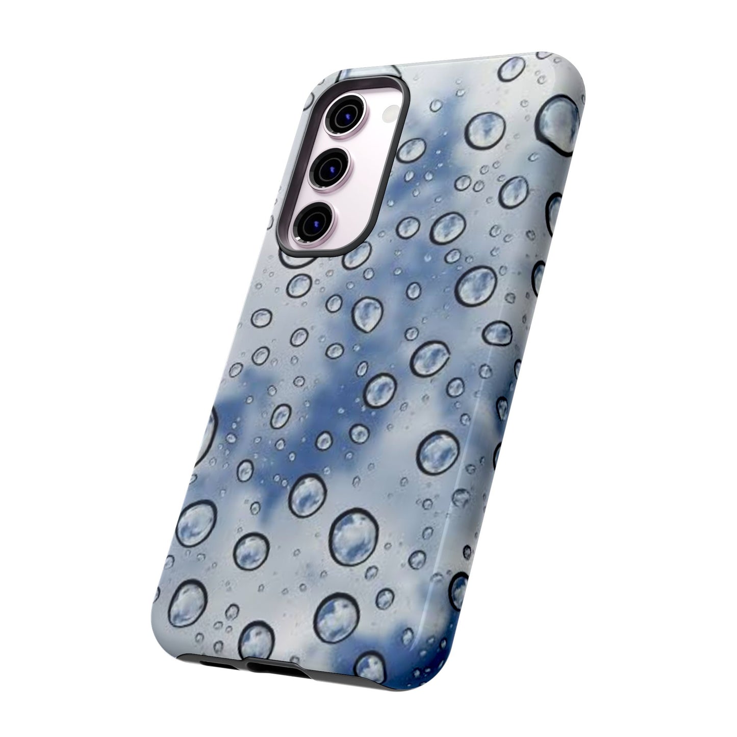 Blue Water Droplet Phone Case, Tough Cases for Protection, Stylish Cellphone Cover, Unique Gifts for Her, Durable and Trendy
