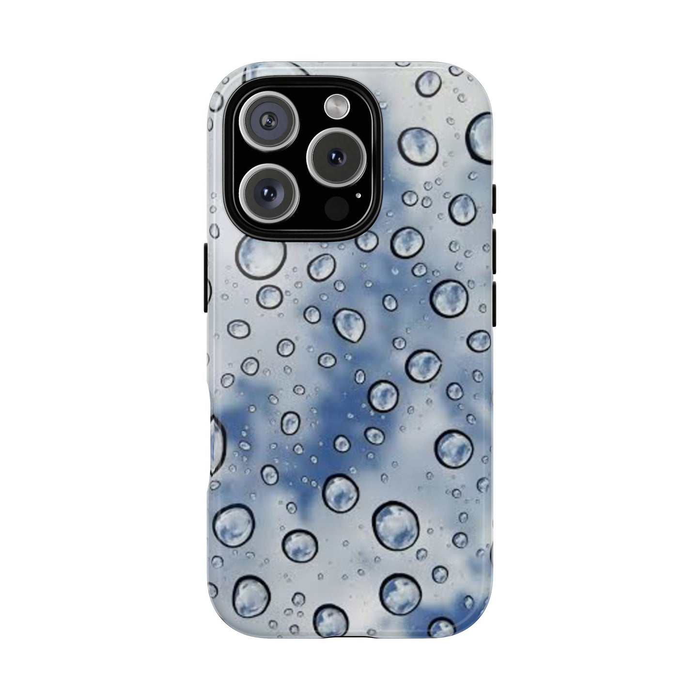 Blue Water Droplet Phone Case, Tough Cases for Protection, Stylish Cellphone Cover, Unique Gifts for Her, Durable and Trendy